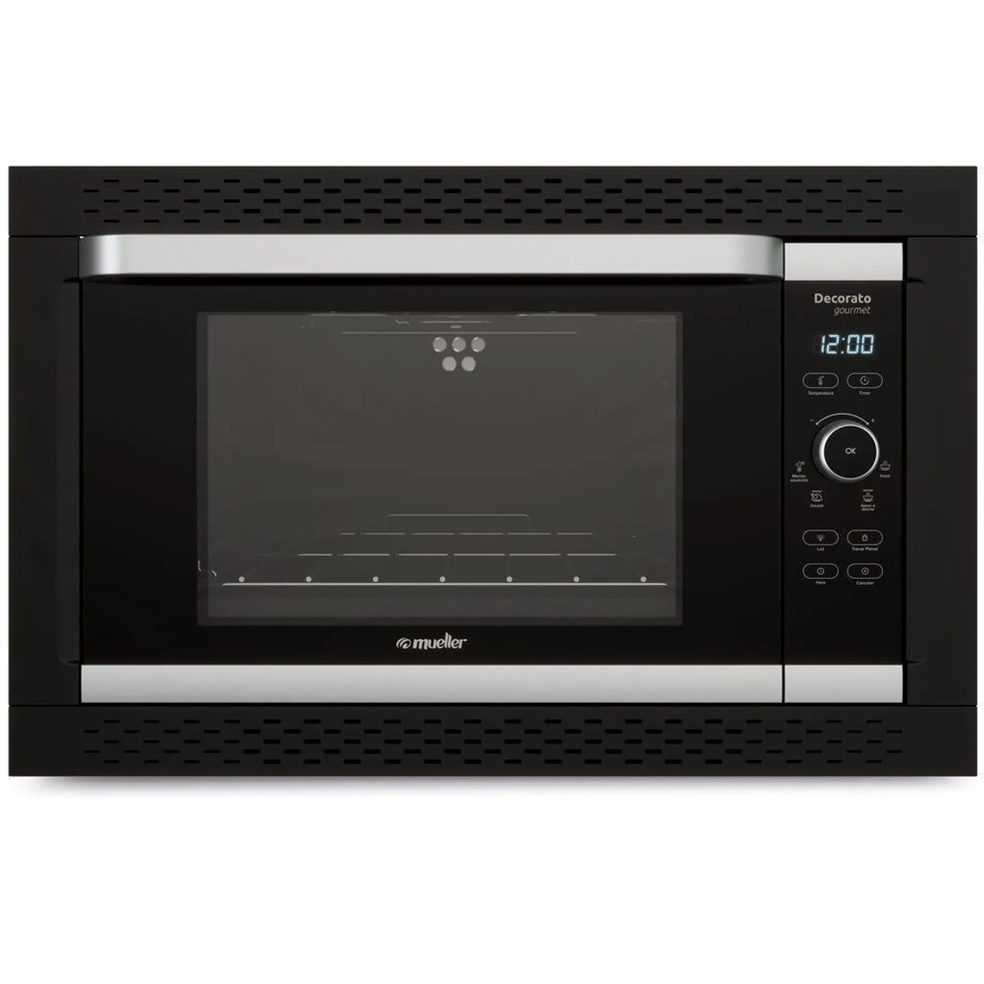 Forno Elétrico Digital de Embutir Gourmet Preto 44L 220V