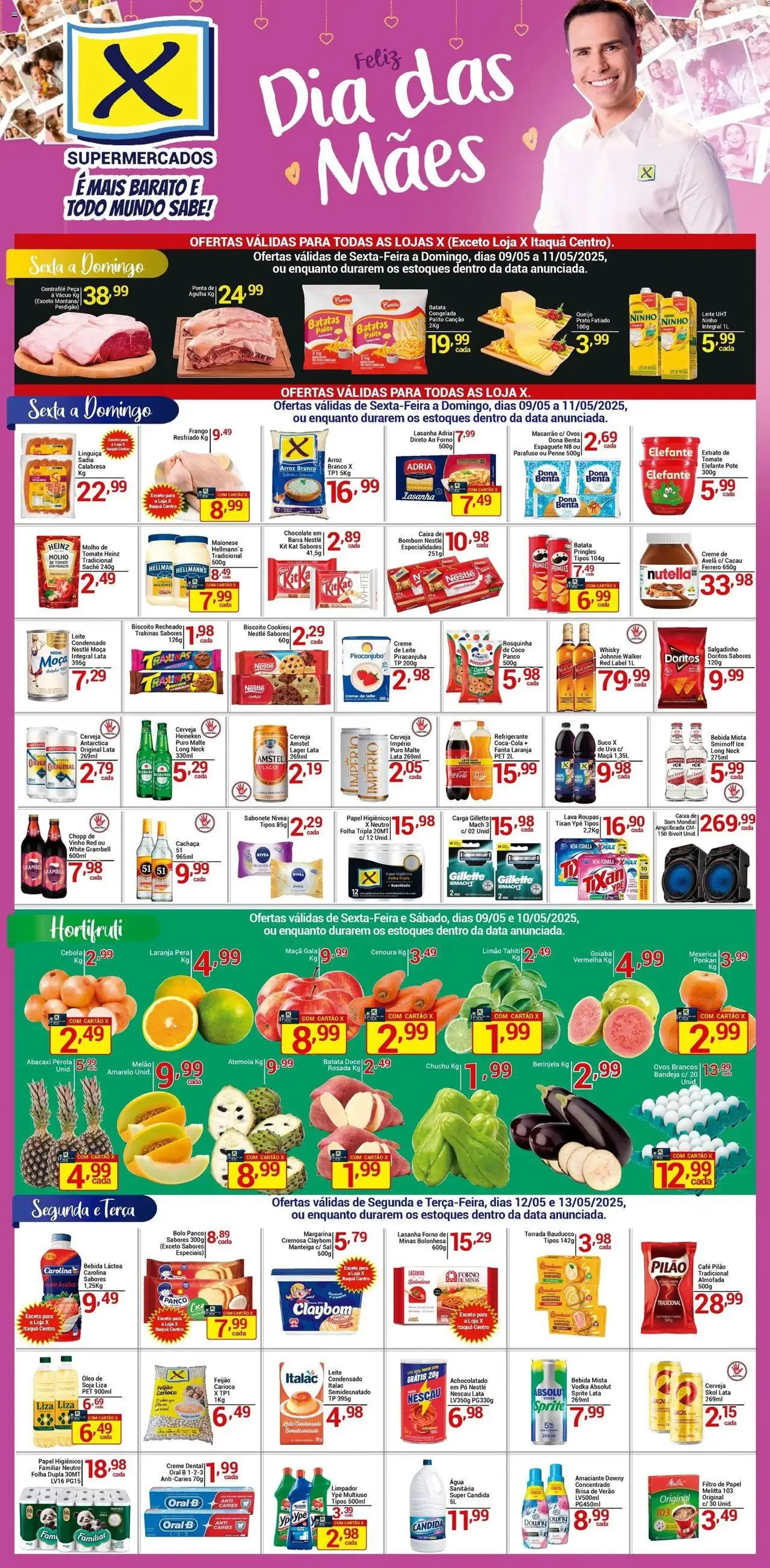 Encarte de X Supermercados - Ofertas da semana 9 de maio até 13 de maio 2025 - Pagina 1
