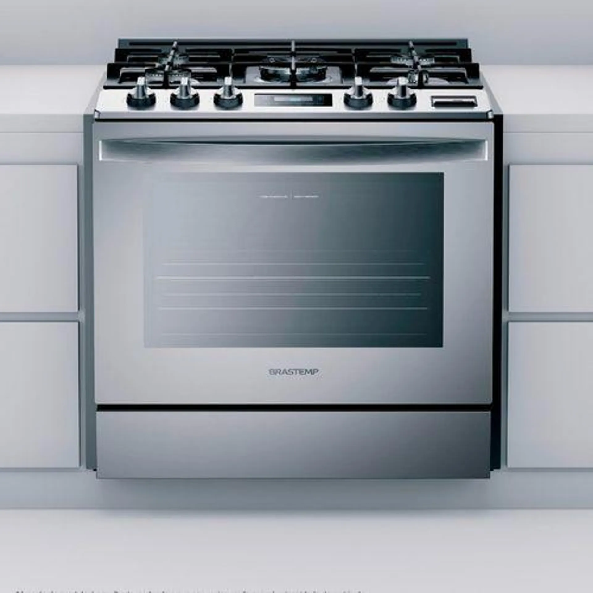 Fogão Brastemp 5 Bocas De Embutir Cor Inox Forno Elétrico Com Convecção E Meat Control - BYS5CCR