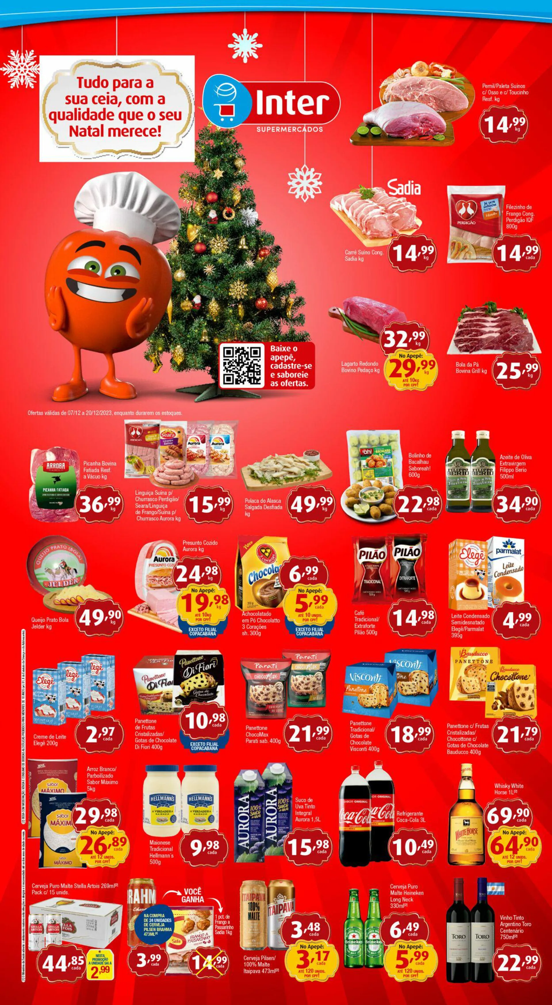 Encarte de Inter Supermercados 7 de dezembro até 20 de dezembro 2023 - Pagina 