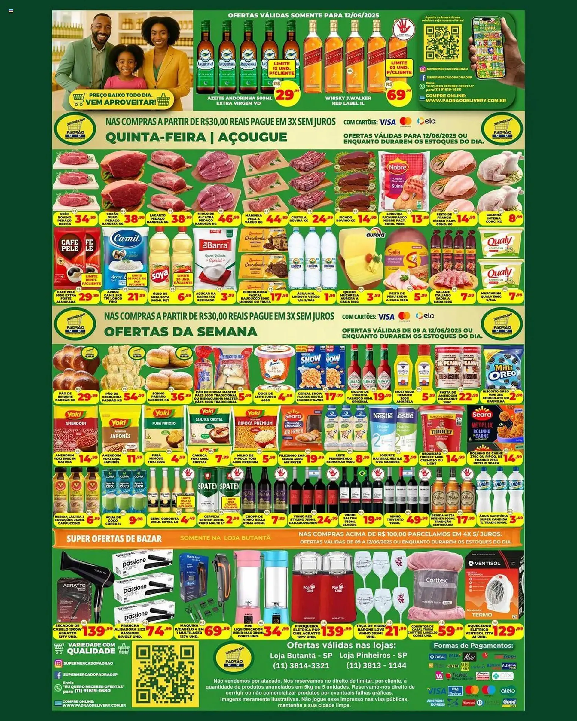 Encarte de Catálogo Supermercado Padrão 9 de junho até 12 de junho 2025 - Pagina 2