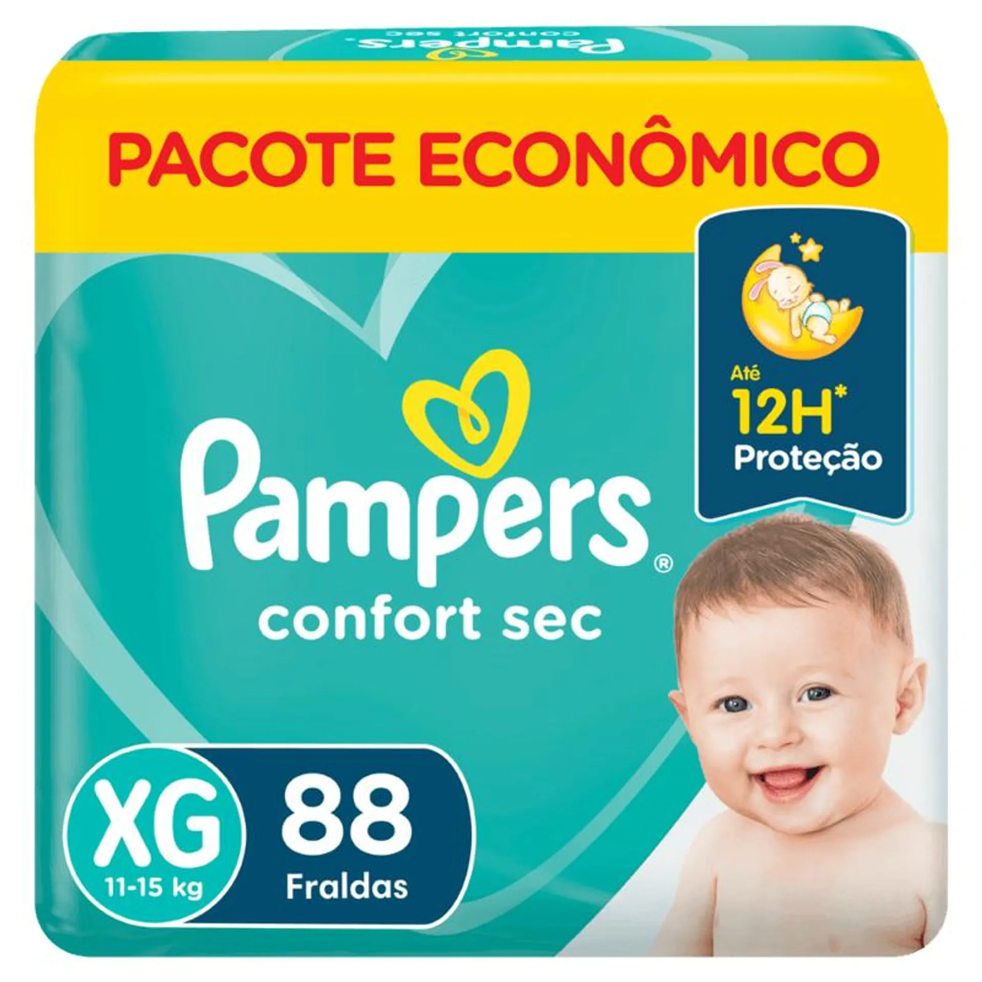 Fralda Pampers Confort Sec XG - 88 unidades