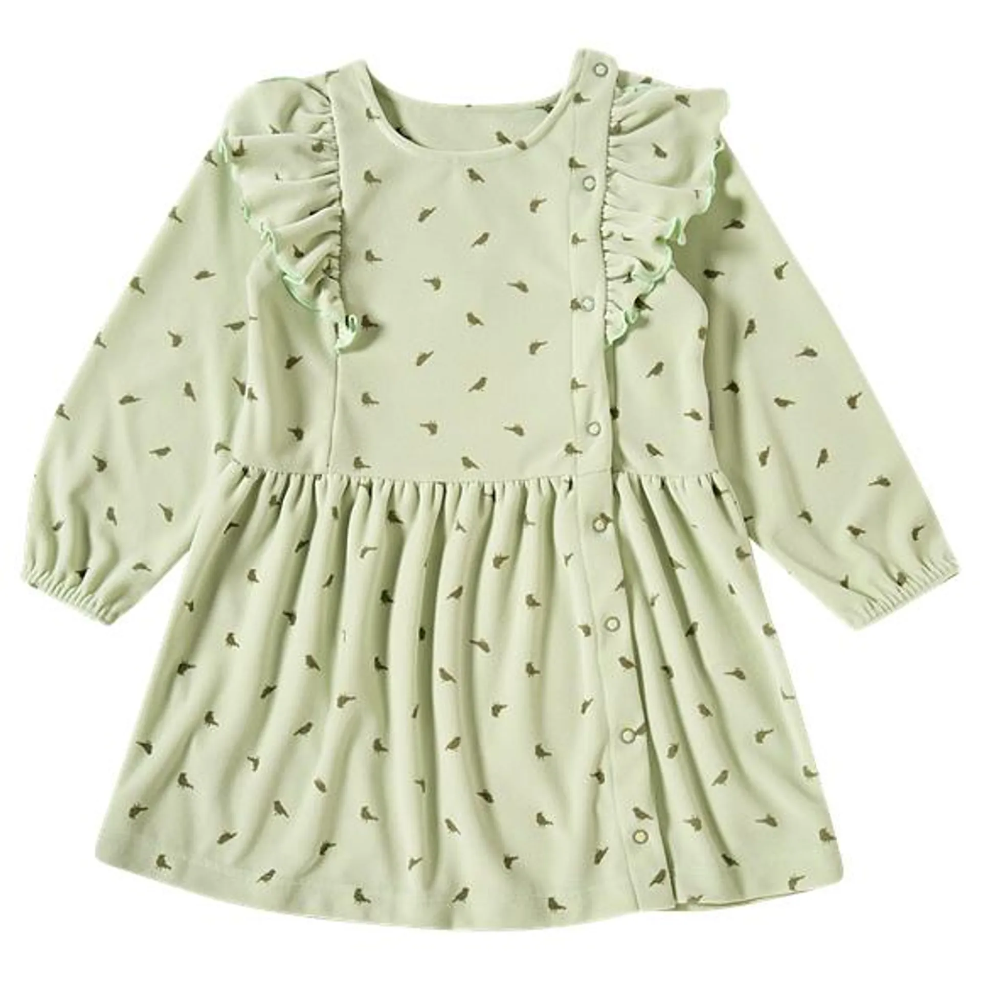 Vestido manga longa birds plush kids tip top