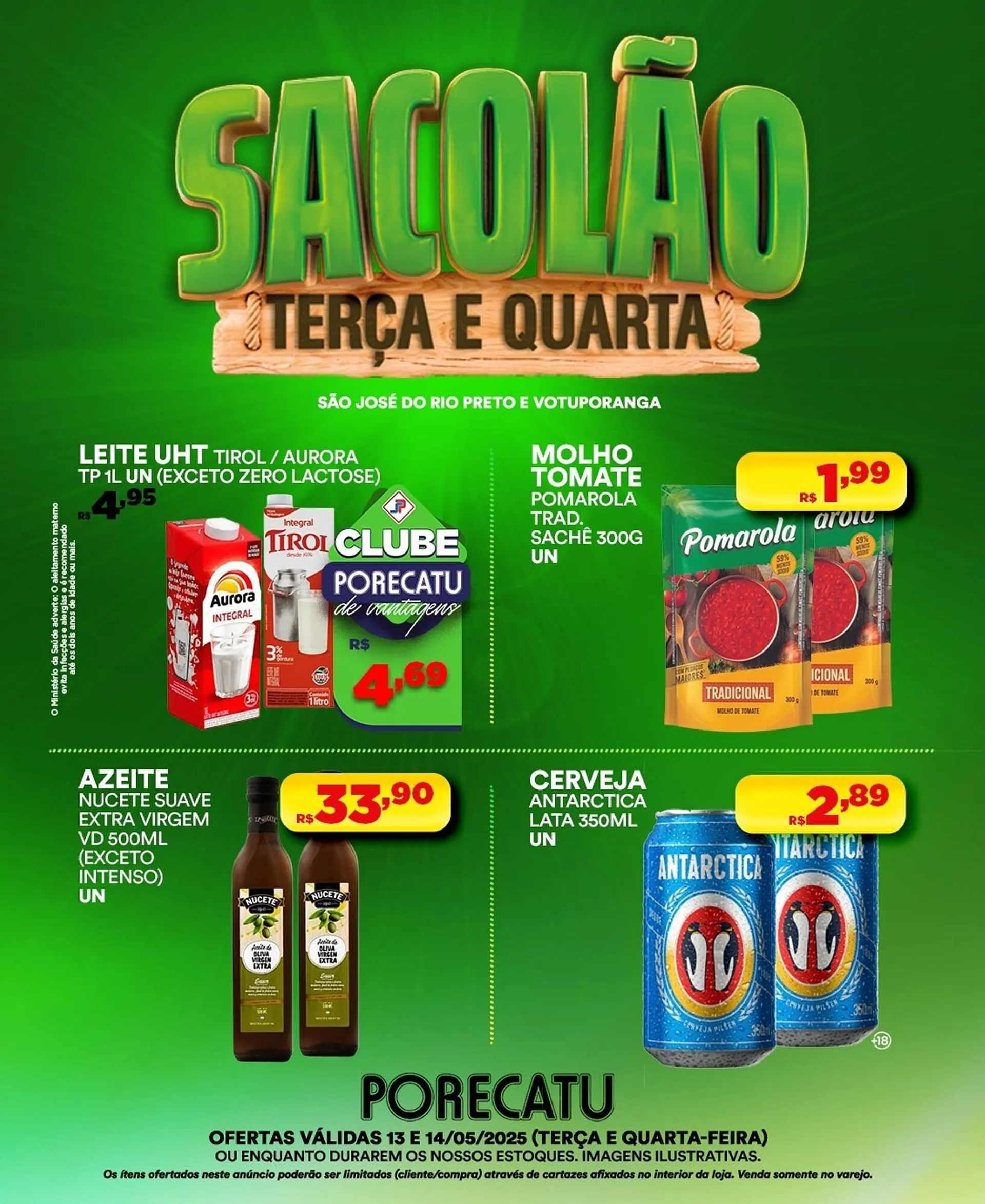 Encarte de Catálogo Supermercado Porecatu 13 de maio até 14 de maio 2025 - Pagina 2
