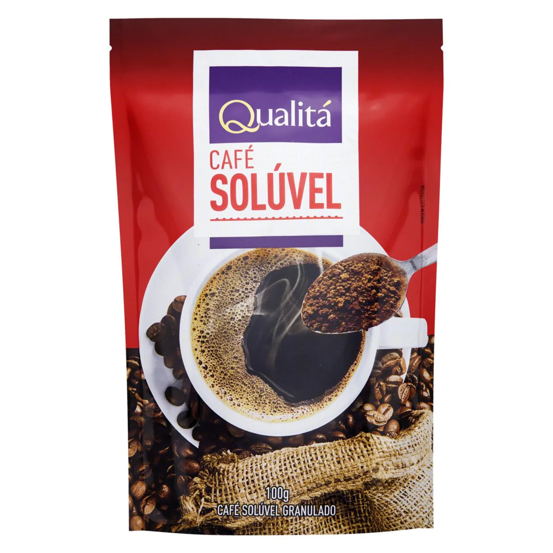 Café Solúvel Granulado Qualitá Sachê 100g