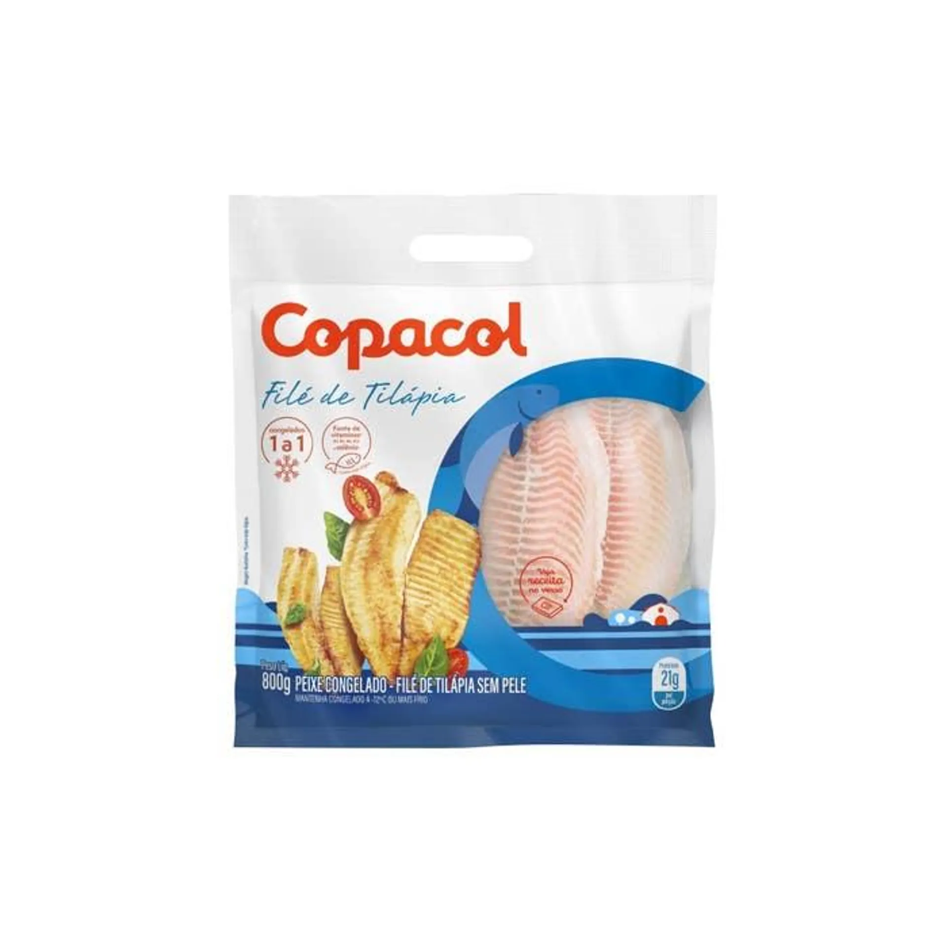 Filé De Tilápia Congelada Copacol 800g