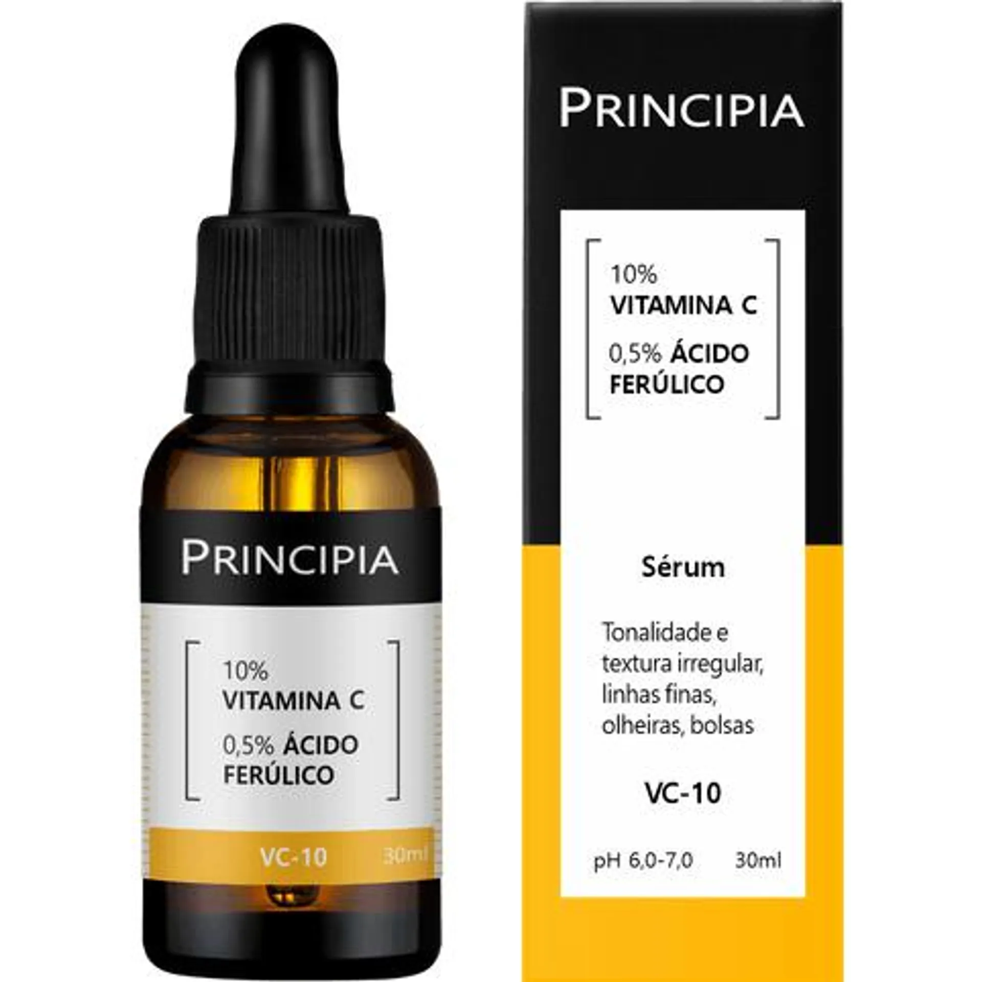 Sérum Facial Principia VC-10 Vitamina C 10% + Ácido Ferúlico 30ml