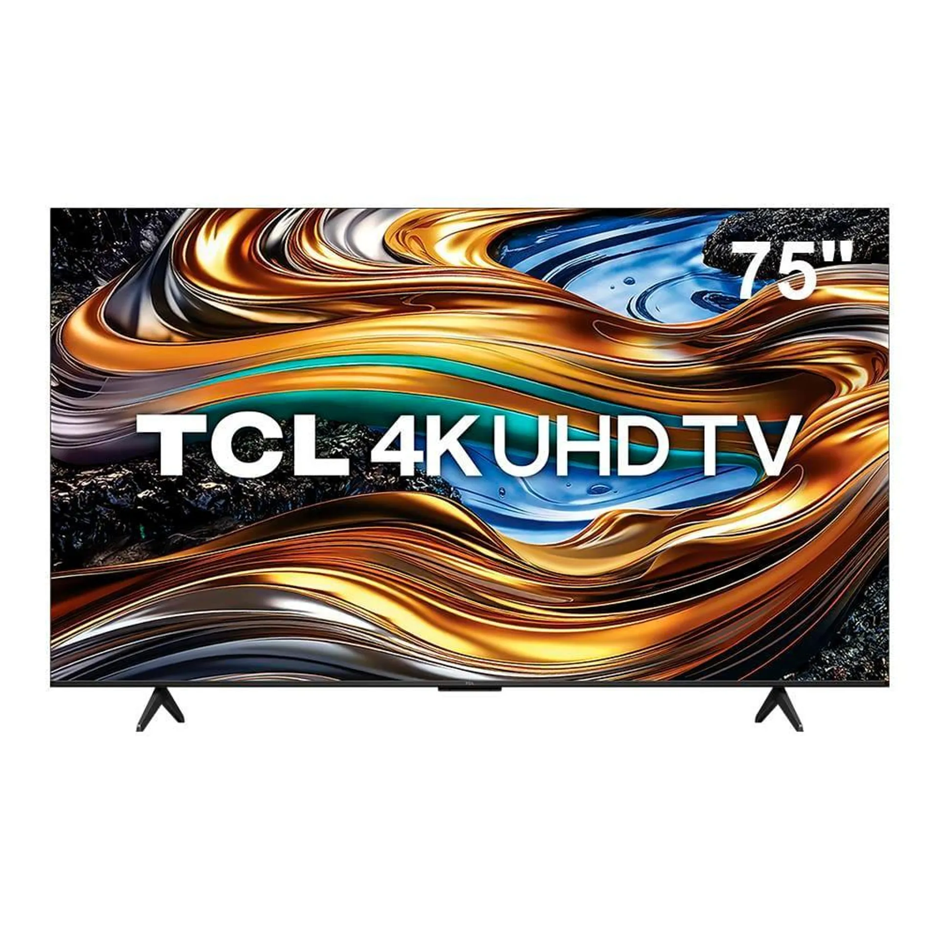 Smart TV 75” 4K UHD TCL 75P755 com Processador AIPQ, Google TV, Wi-Fi, Bluetooth, Google Assistente, Dolby Vision e Atmos