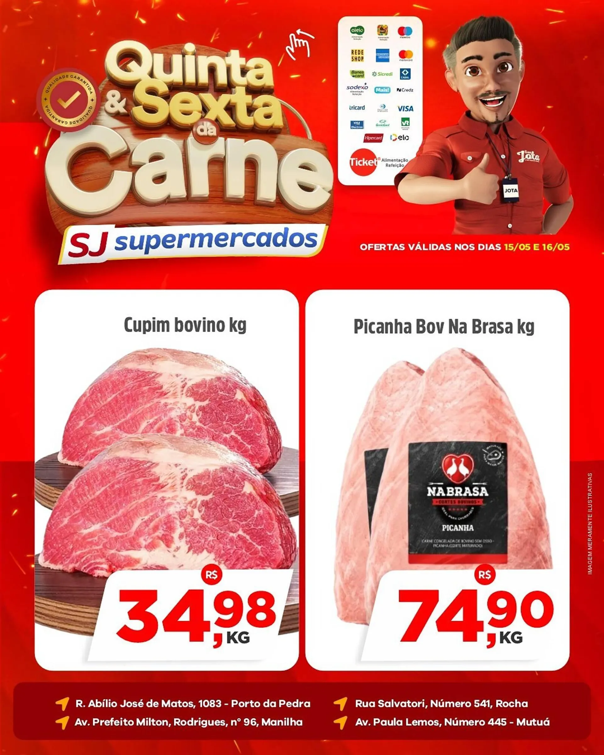 Encarte de Catálogo Sj Supermercados 15 de maio até 16 de maio 2025 - Pagina 2