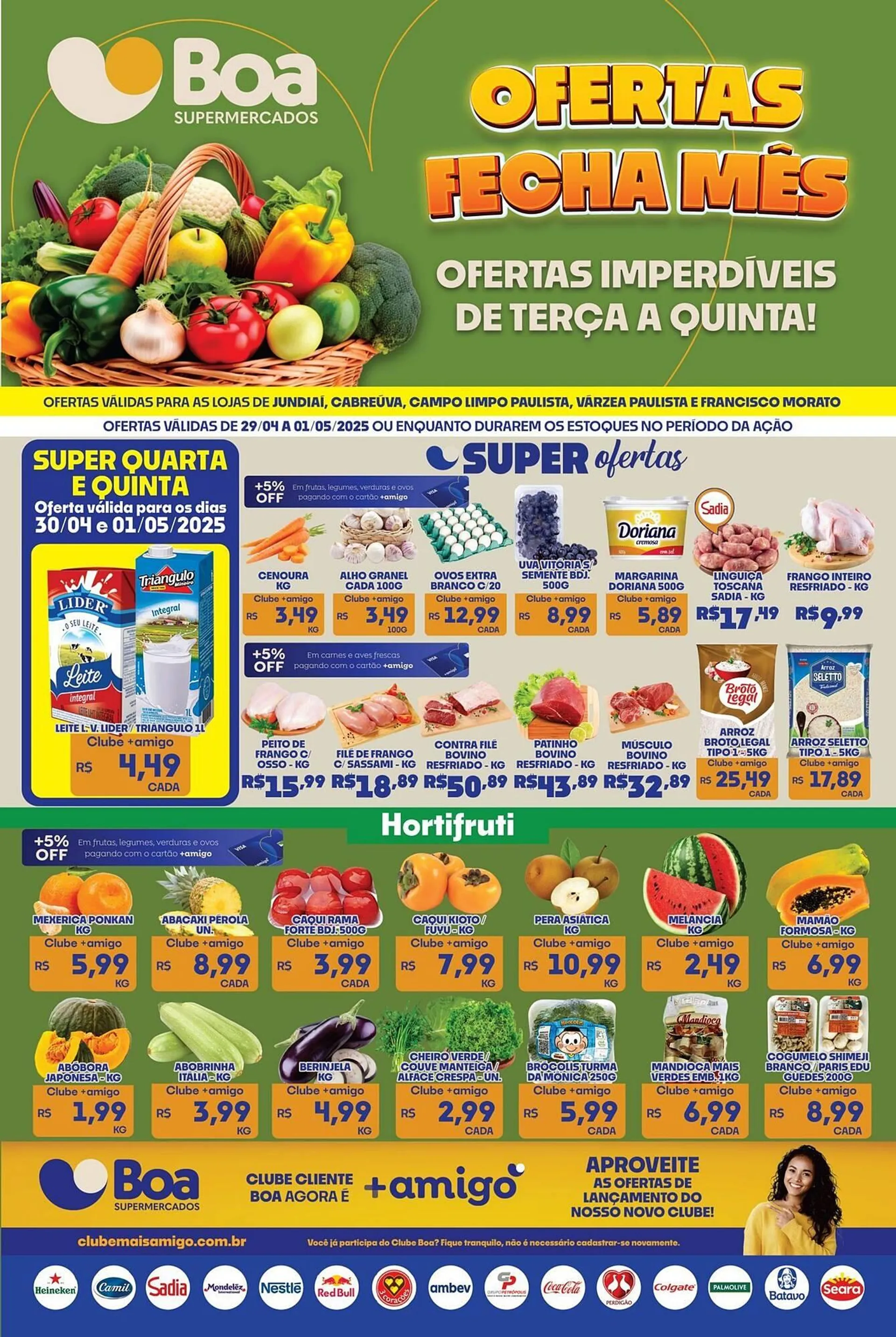 Encarte de Catálogo Boa Supermercados 29 de abril até 1 de maio 2025 - Pagina 1