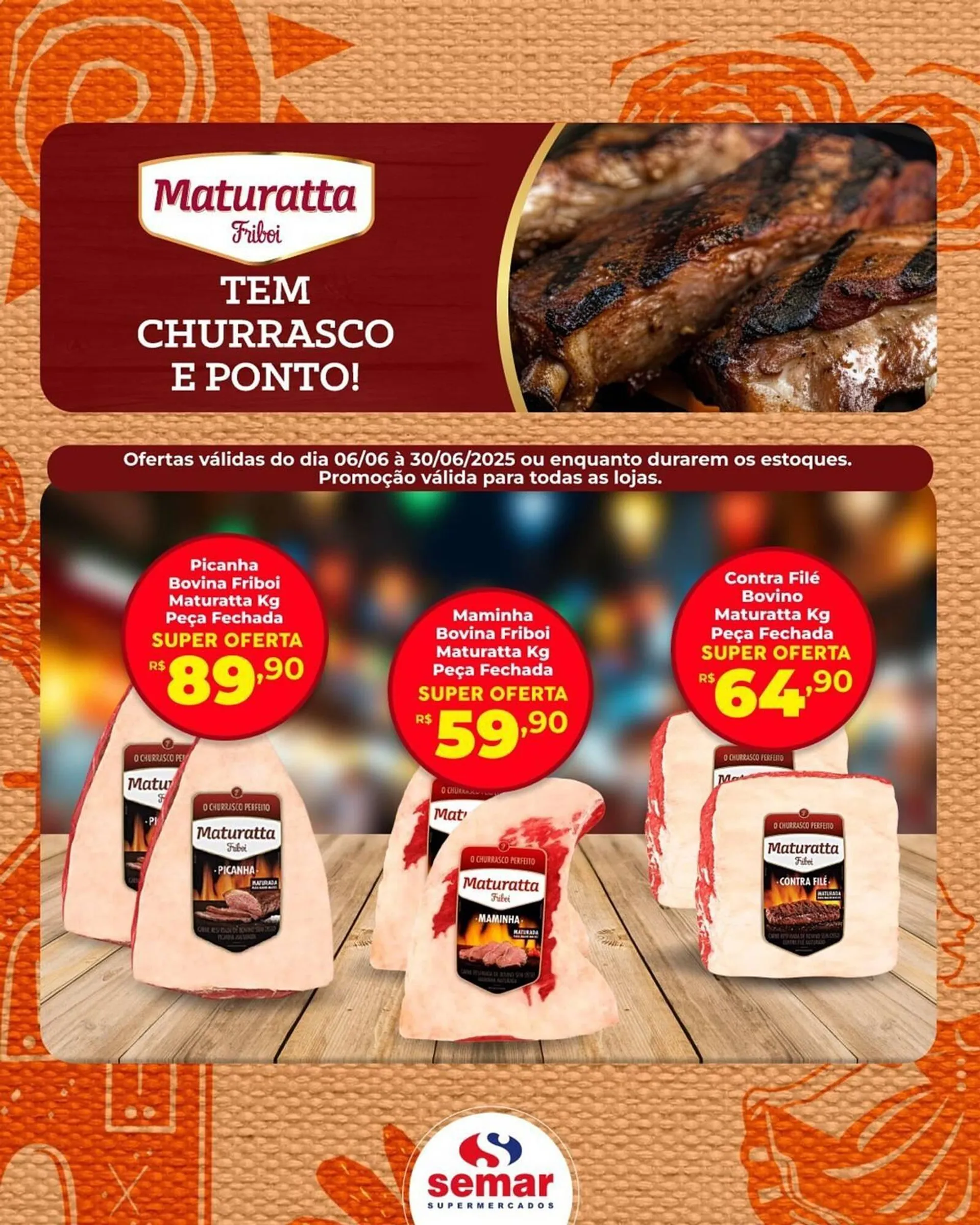 Encarte de Catálogo Semar Supermercado 9 de junho até 30 de junho 2025 - Pagina 2