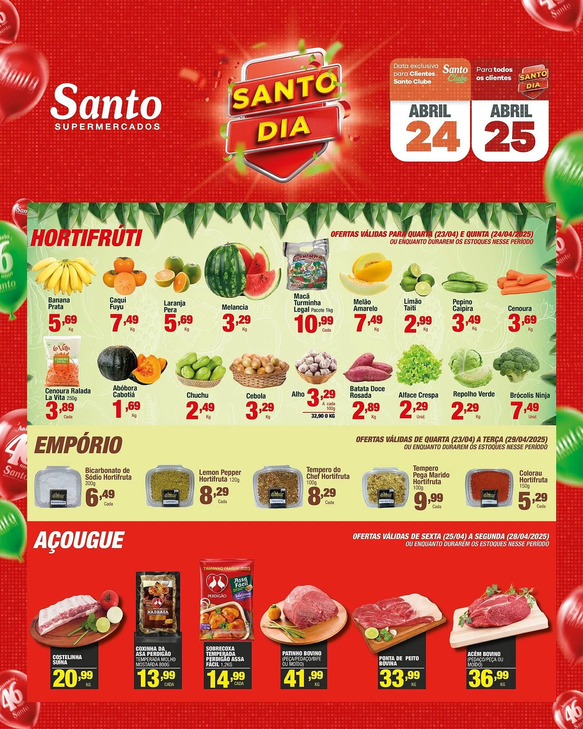 Encarte de Catálogo Santo Supermercados 23 de abril até 25 de abril 2025 - Pagina 5