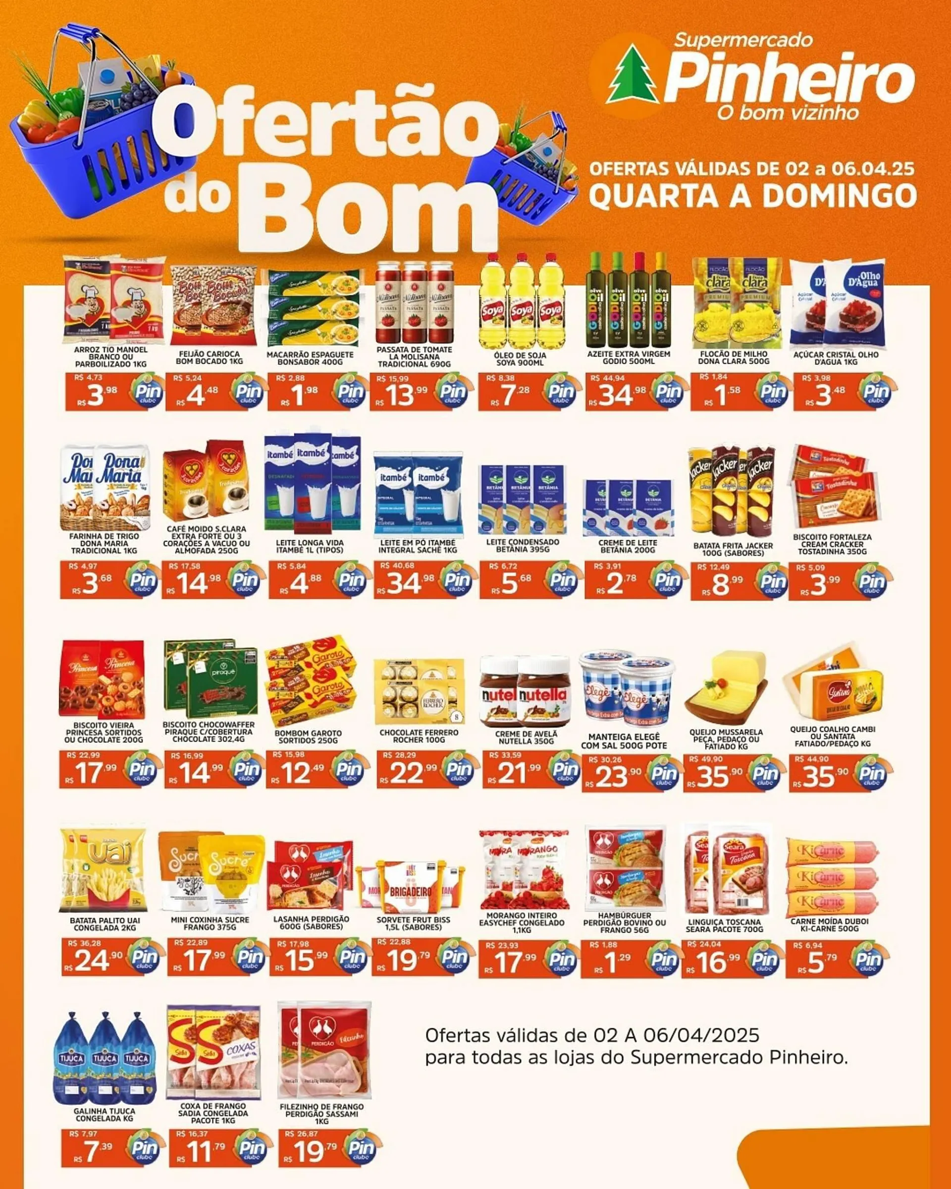 Encarte de Catálogo Pinheiro Supermercado 2 de abril até 6 de abril 2025 - Pagina 2