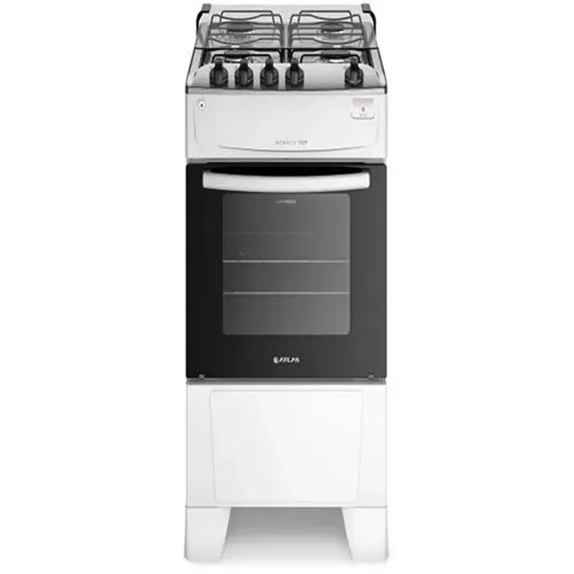 Fogão 4 Bocas com Mesa Inox Atlas Mônaco Top Bivolt