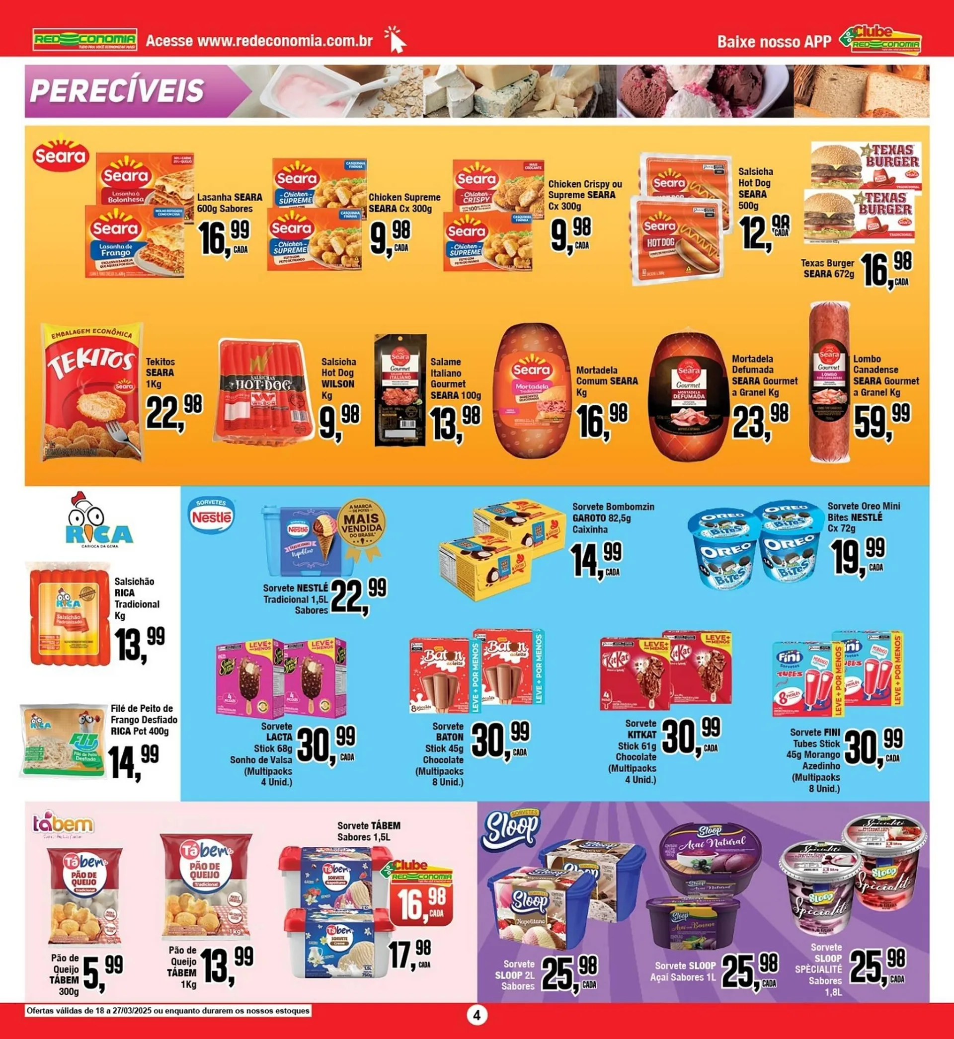 Encarte de Catálogo Rede Economia 18 de março até 27 de março 2025 - Pagina 4