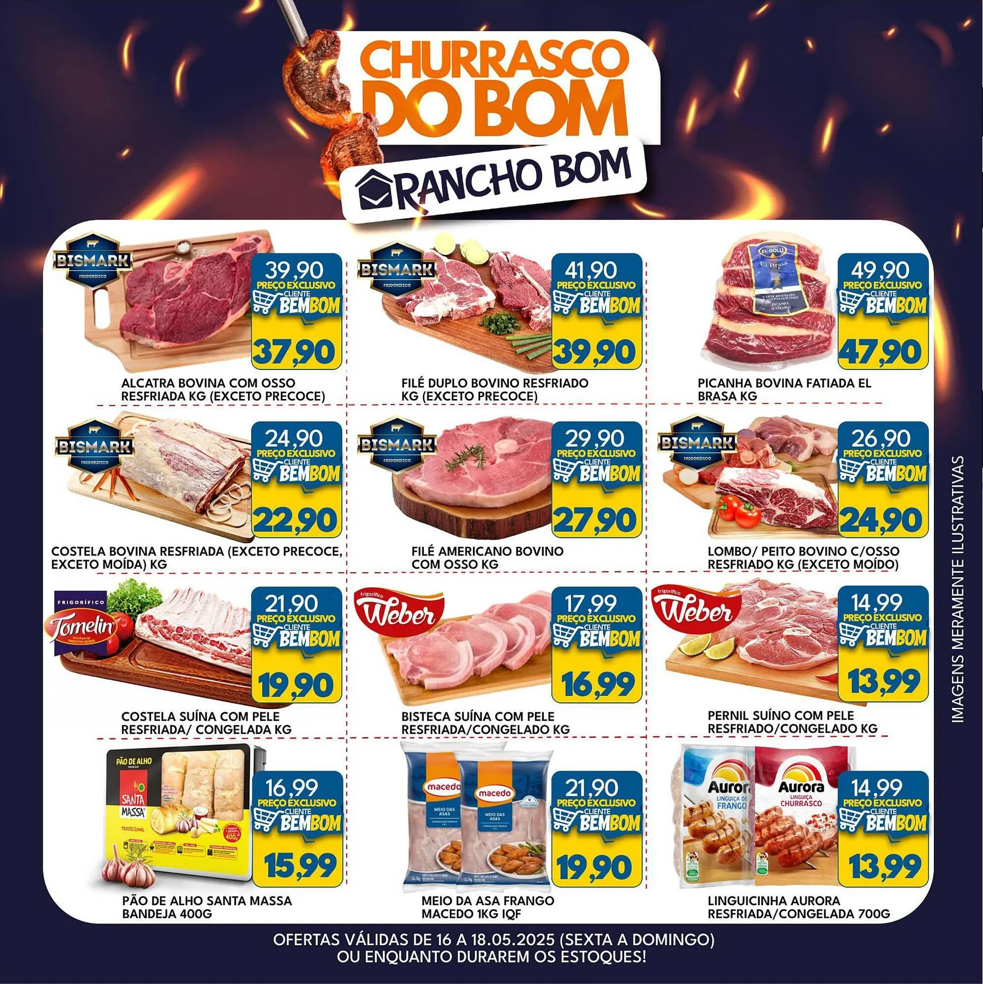 Encarte de Catálogo Rancho Bom Supermercados 15 de maio até 18 de maio 2025 - Pagina 1