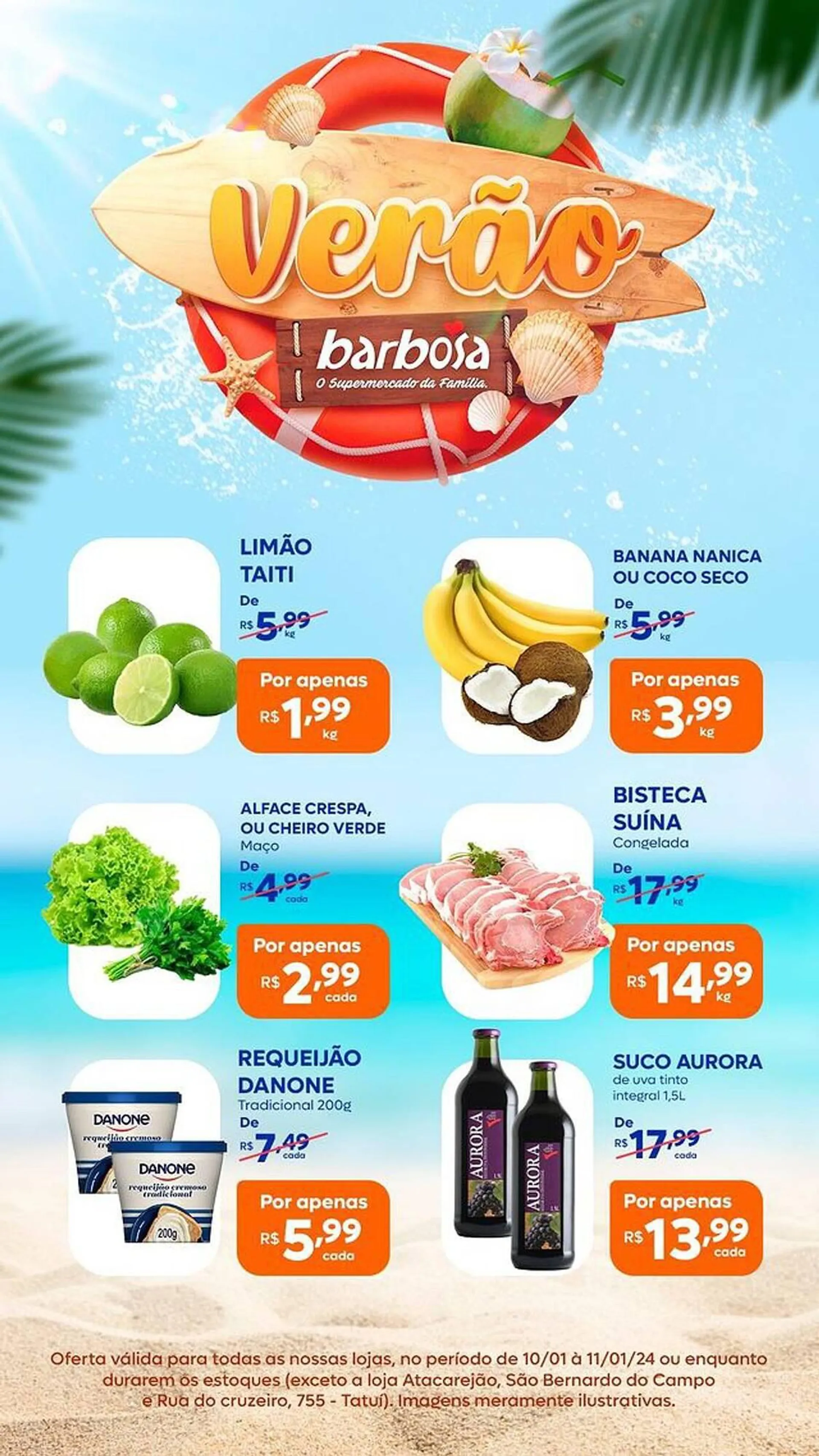 Encarte de Catálogo Barbosa Supermercados 10 de janeiro até 11 de janeiro 2024 - Pagina 1