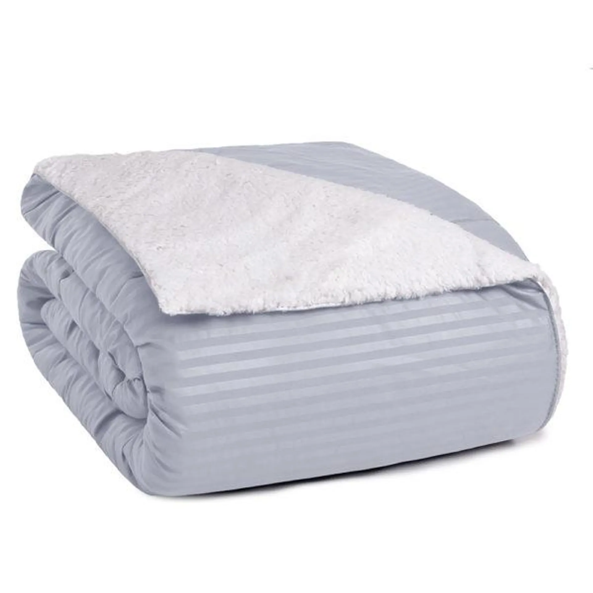 Coberdrom Sherpa Queen Stripes Storm Grey Vestcasa