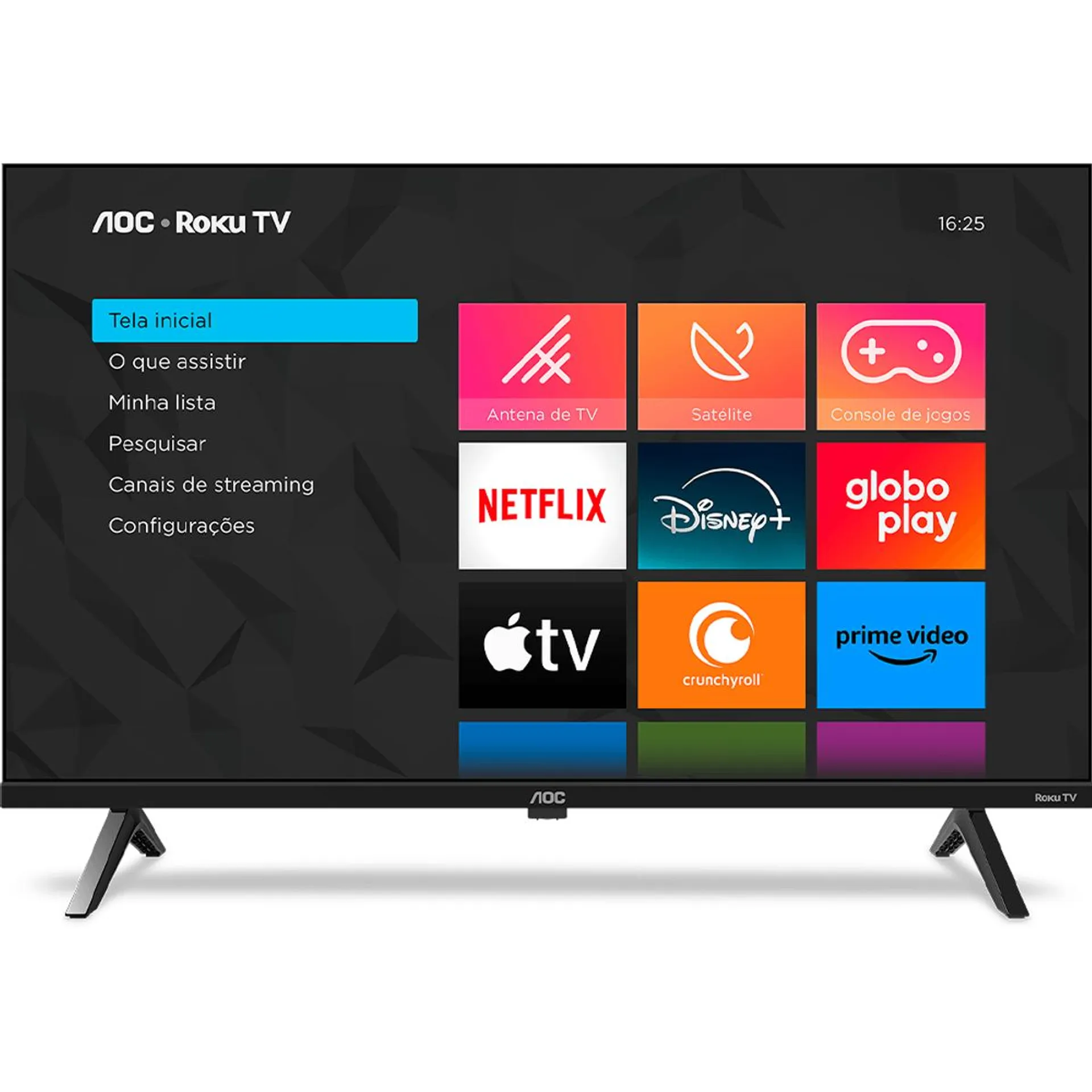 Smart TV ROKU AOC 42” Full HD DLED 42S5045/78G com Processador Quad Core