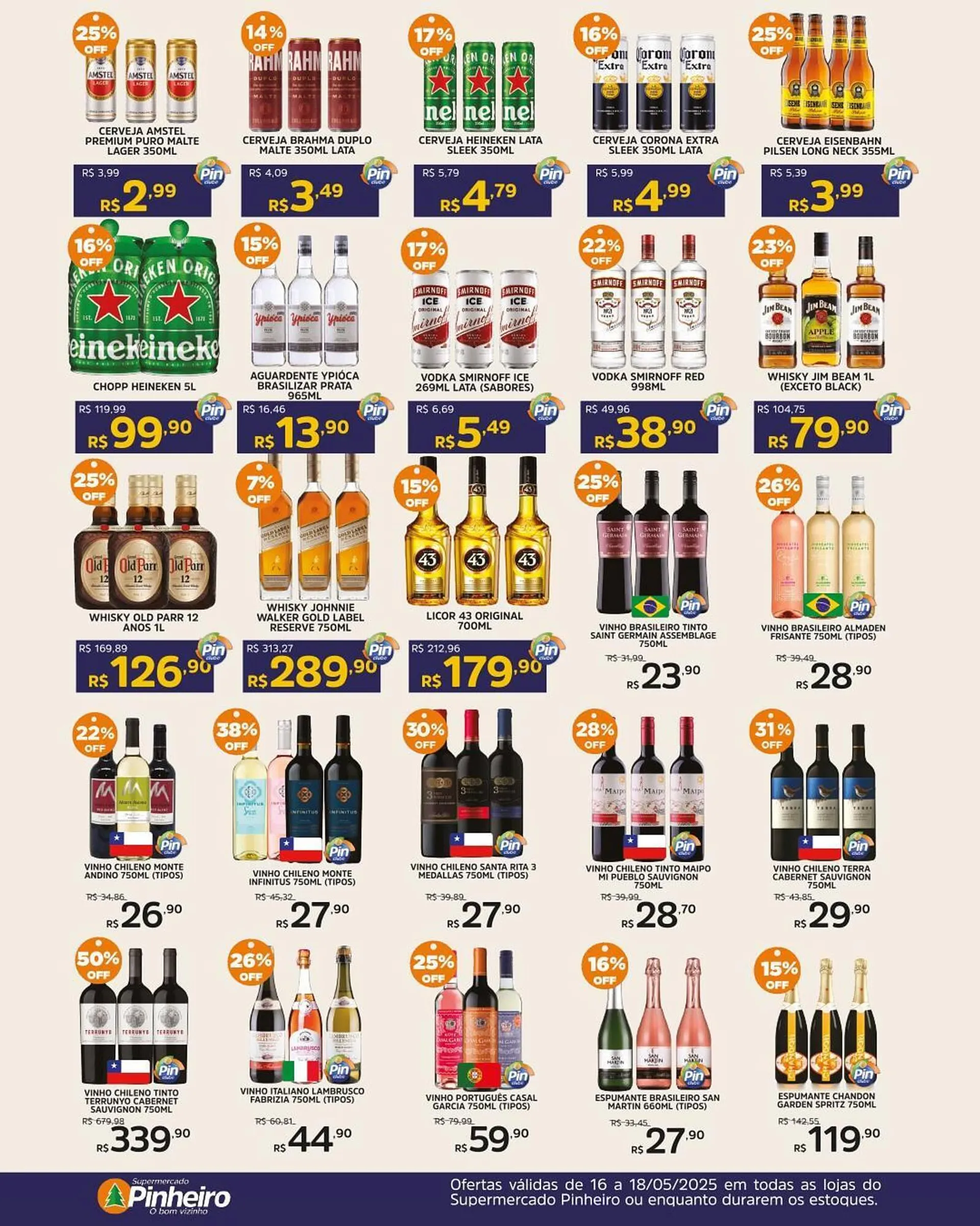 Encarte de Catálogo Pinheiro Supermercado 16 de maio até 18 de maio 2025 - Pagina 4