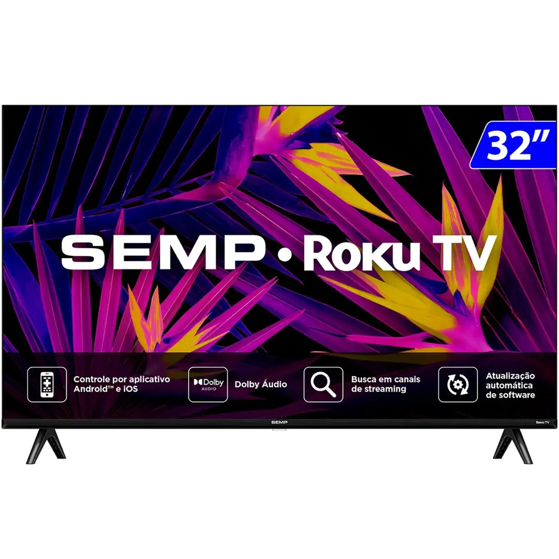 Smart TV Semp LED 32" Wi-Fi Roku HD 32R6610