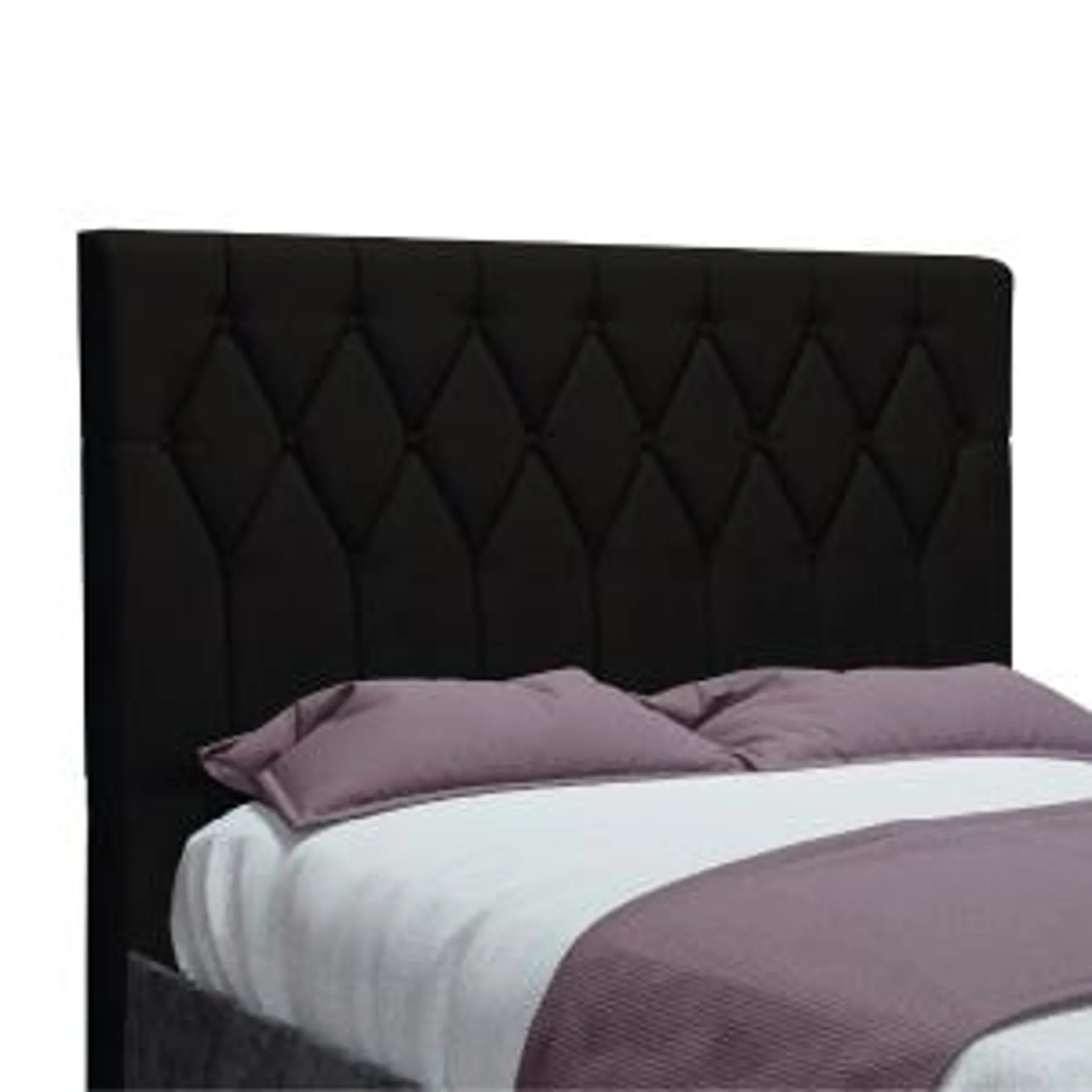 Cabeceira Estofada Para Cama Box Casal Miami de 1,40m Suede Dobuê Marrom