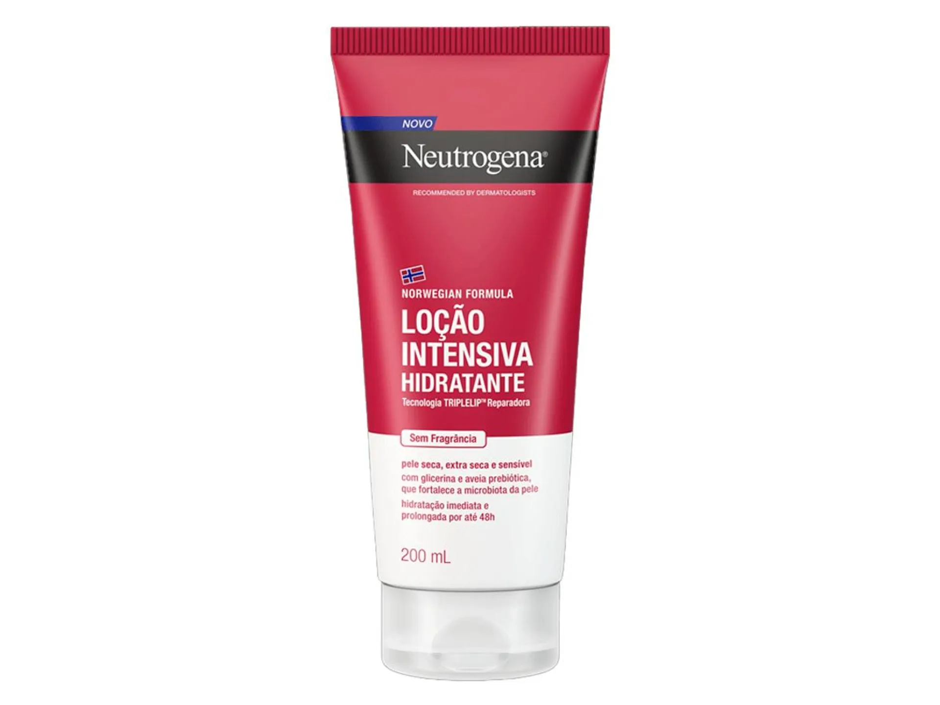 Loção Intensiva Hidratante Neutrogena Norwegian Sem Fragrância 200ml