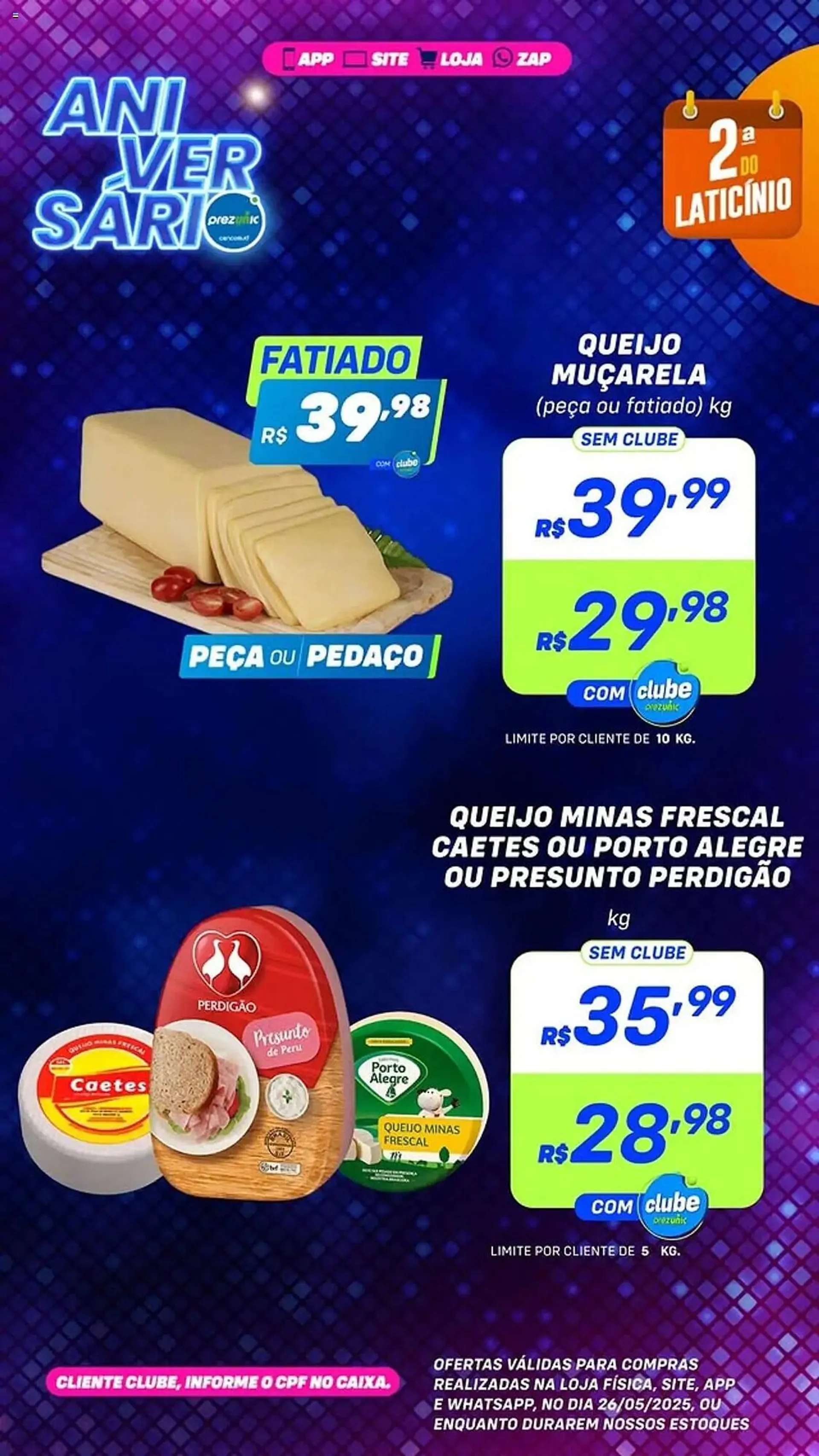 Encarte de Catálogo Prezunic 26 de maio até 27 de maio 2025 - Pagina 1