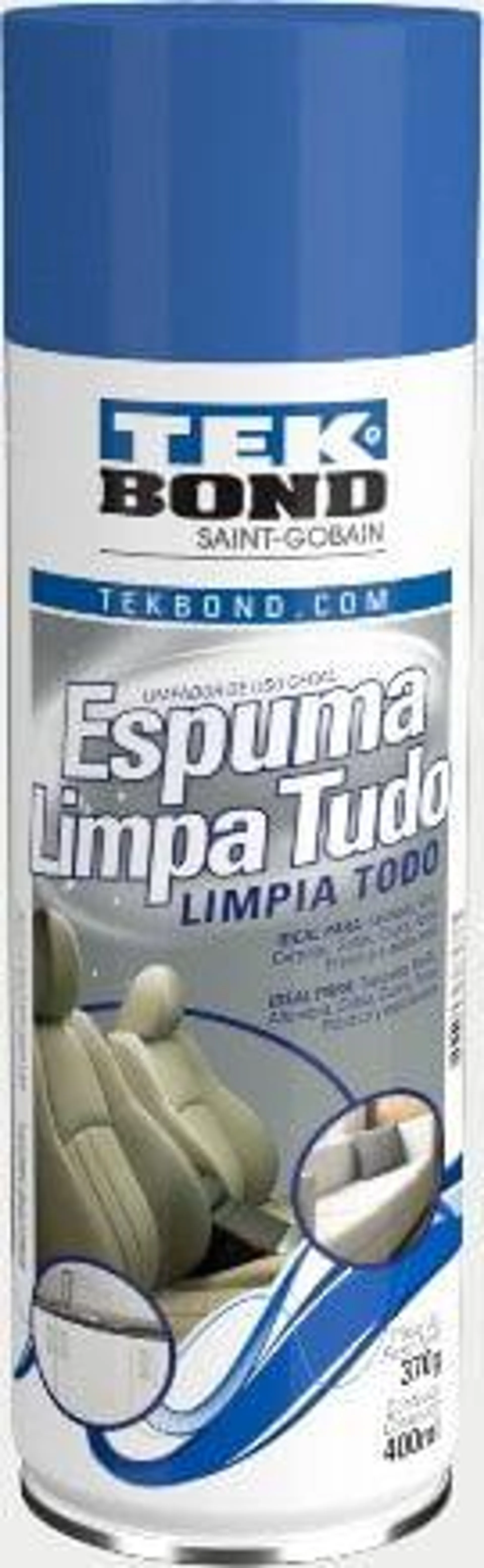 Espuma Limpa Tudo 400mL 370g Tek Bond