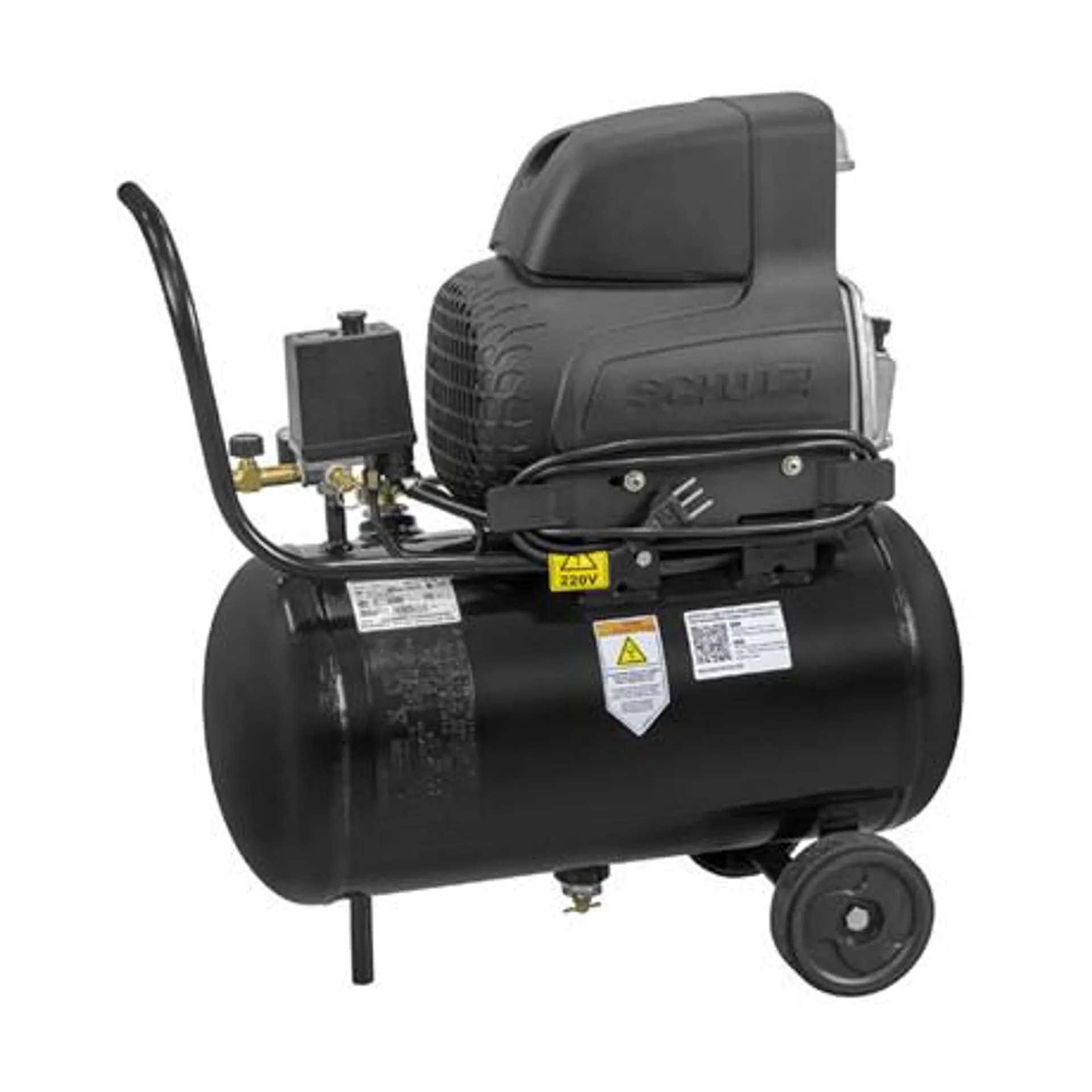 Compressor de Ar 8.6 Pés 120 Lbs 25 Litros 220V Pratiko Monofásico CSI-8,6/25L SCHULZ