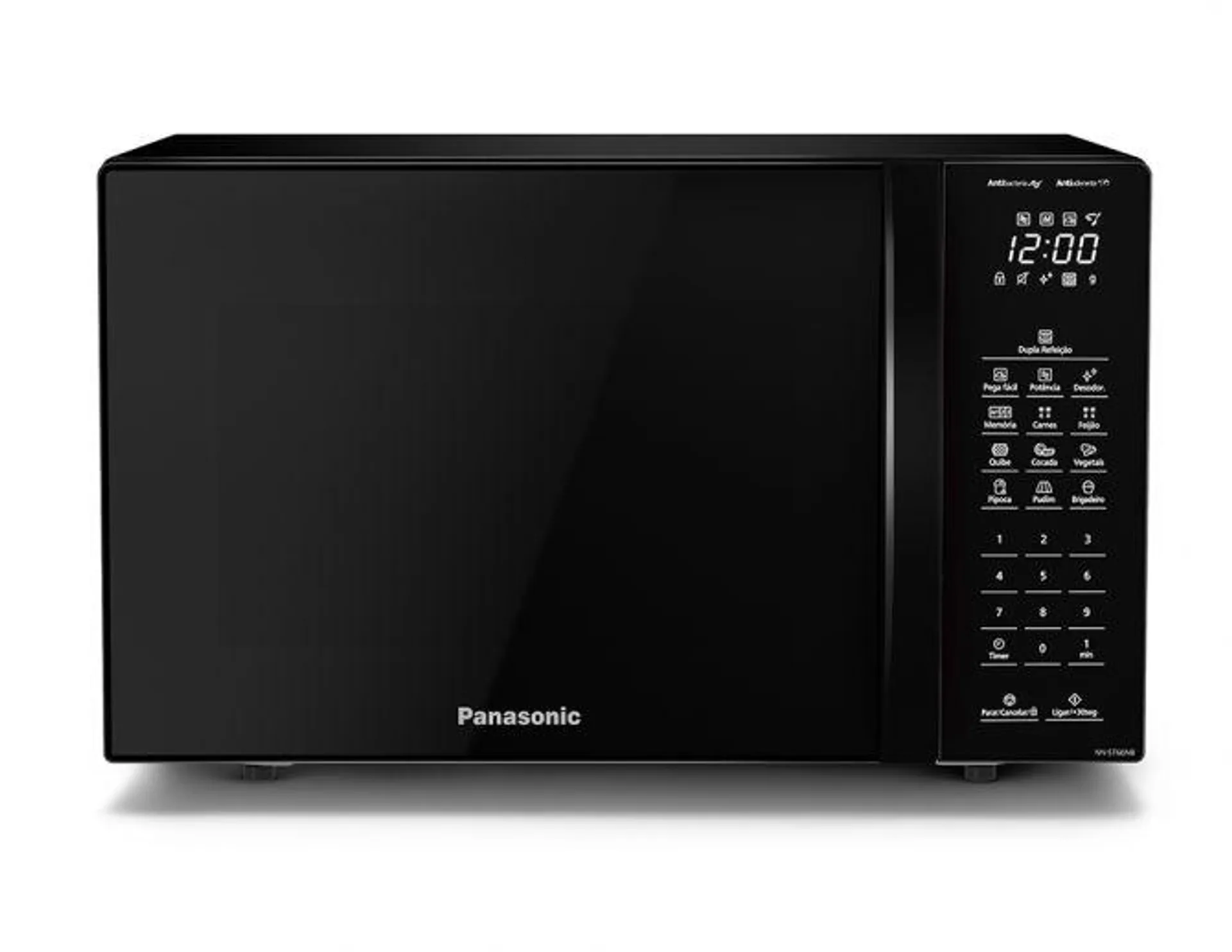 Micro-ondas Panasonic NN-ST66N Black Glass - 34 Litros, 900W de Potência - Preto