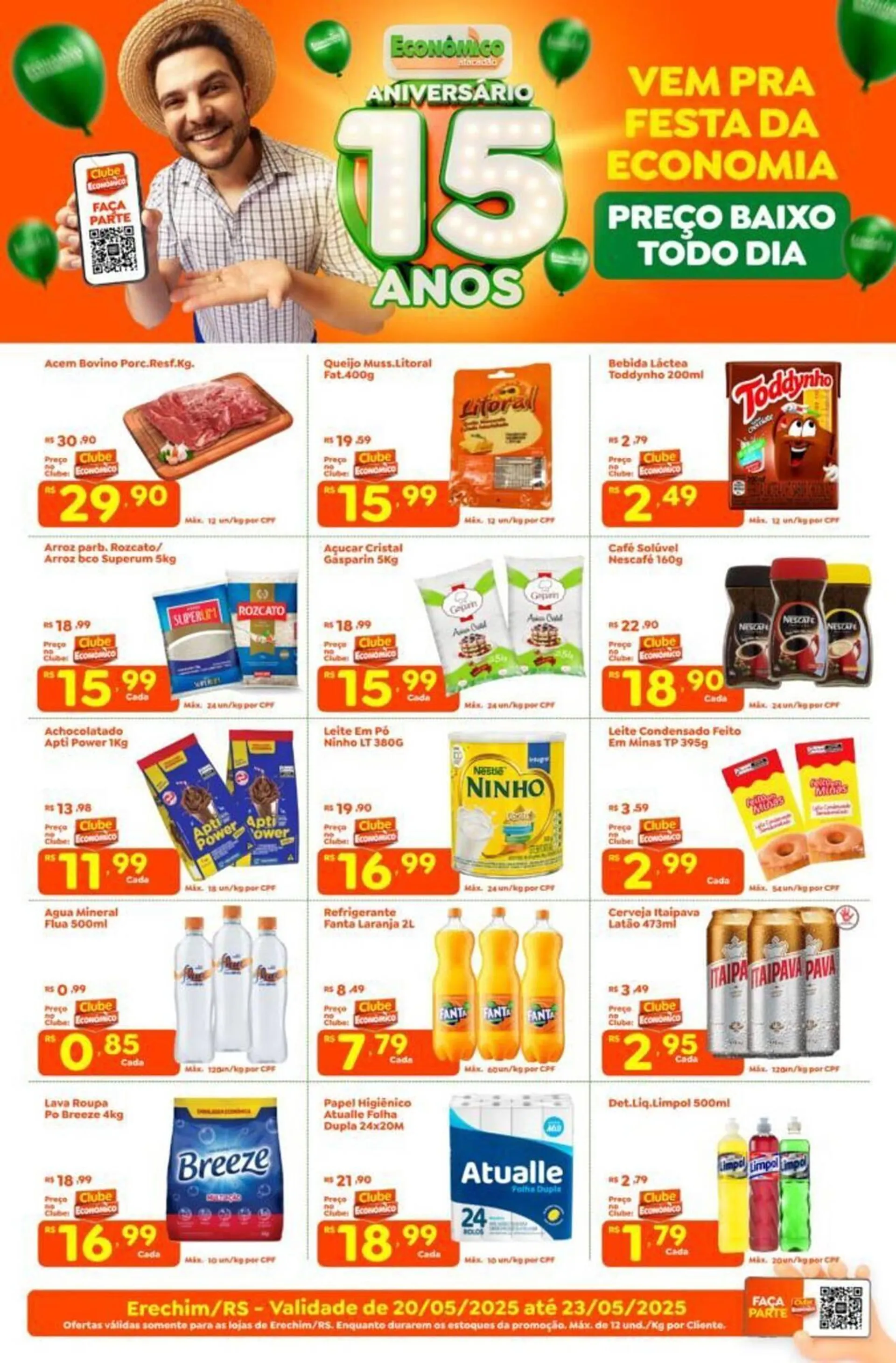 Encarte de Catálogo Econômico Atacadão 20 de maio até 23 de maio 2025 - Pagina 1