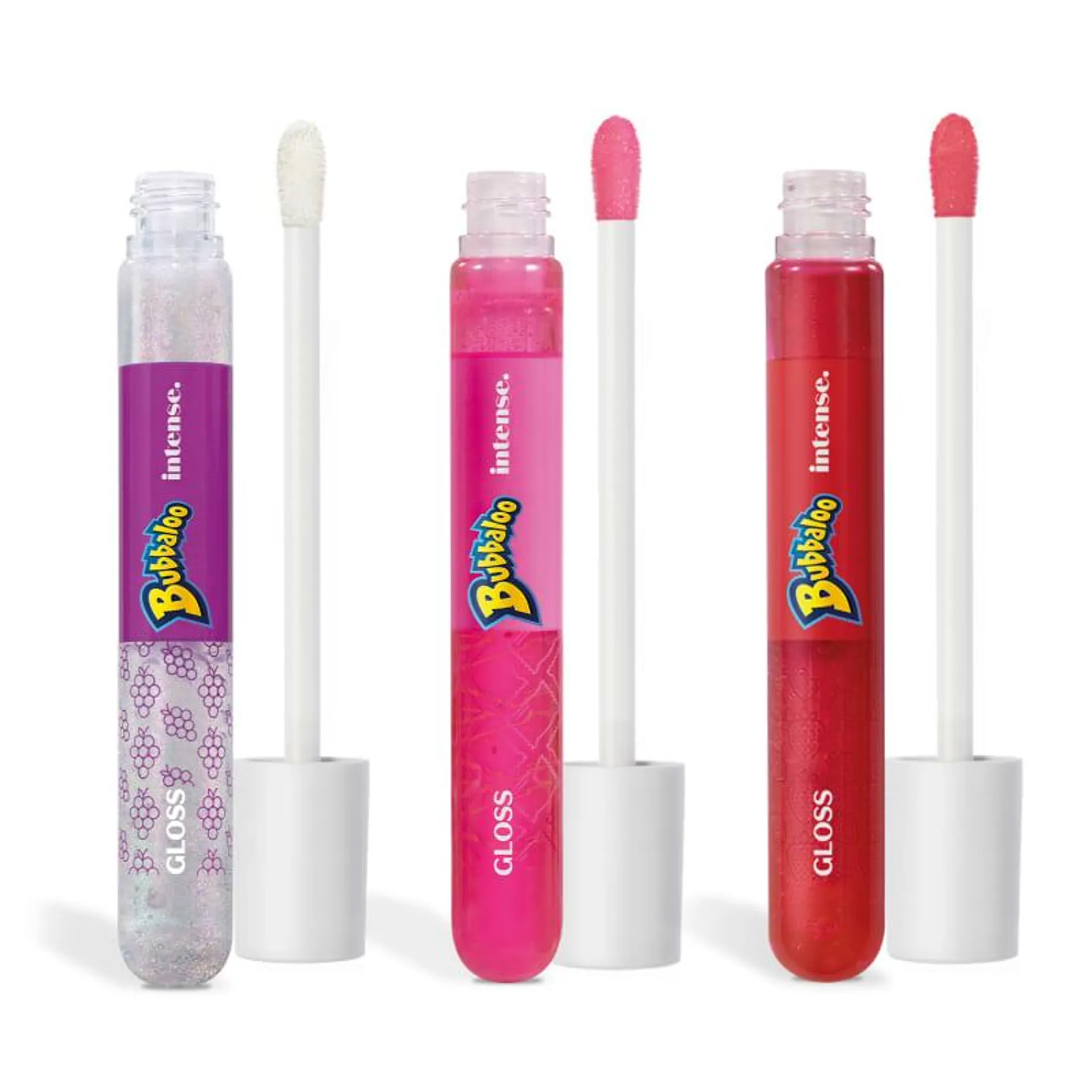 Combo Gloss Intense Bubbaloo (3 itens)