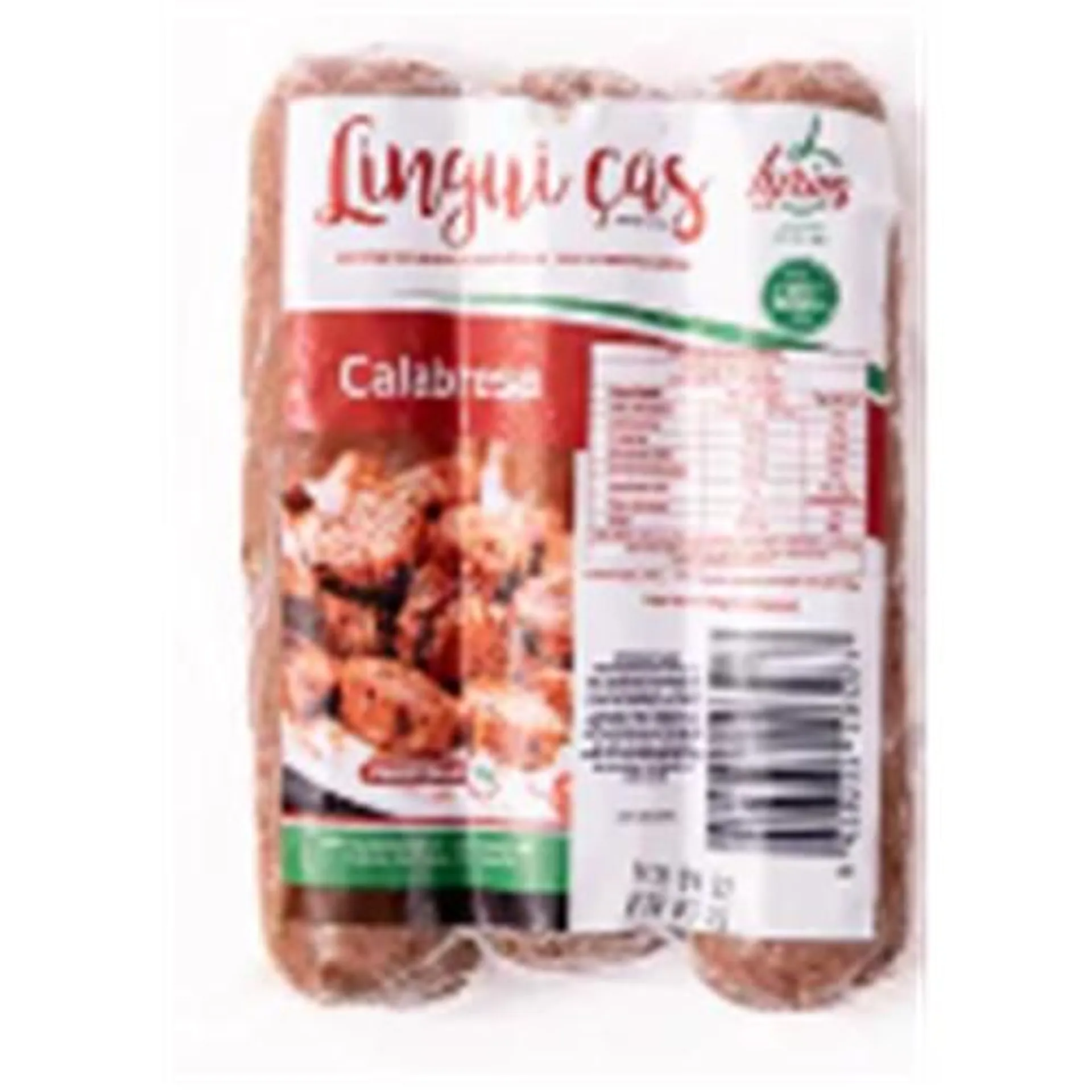 Linguiça Calabresa Vegana Lyrios 280G