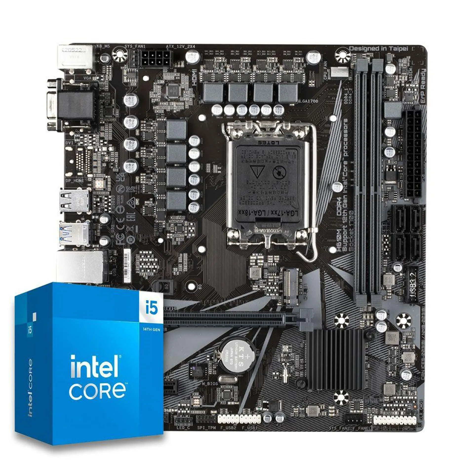 Pichau Kit Upgrade, Intel i5-14400, H610M DDR4