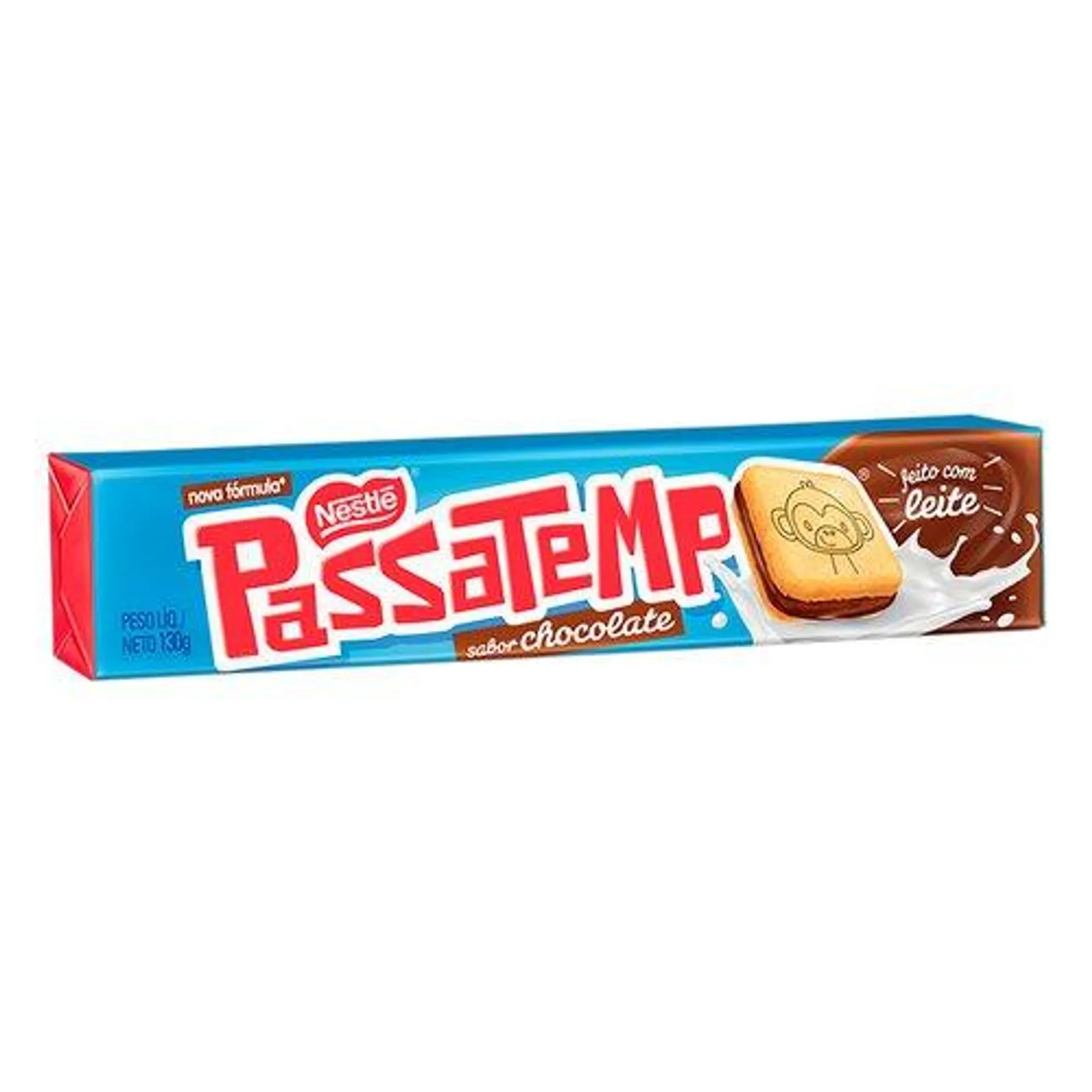 Biscoito Recheio Chocolate Passatempo Pacote 130g