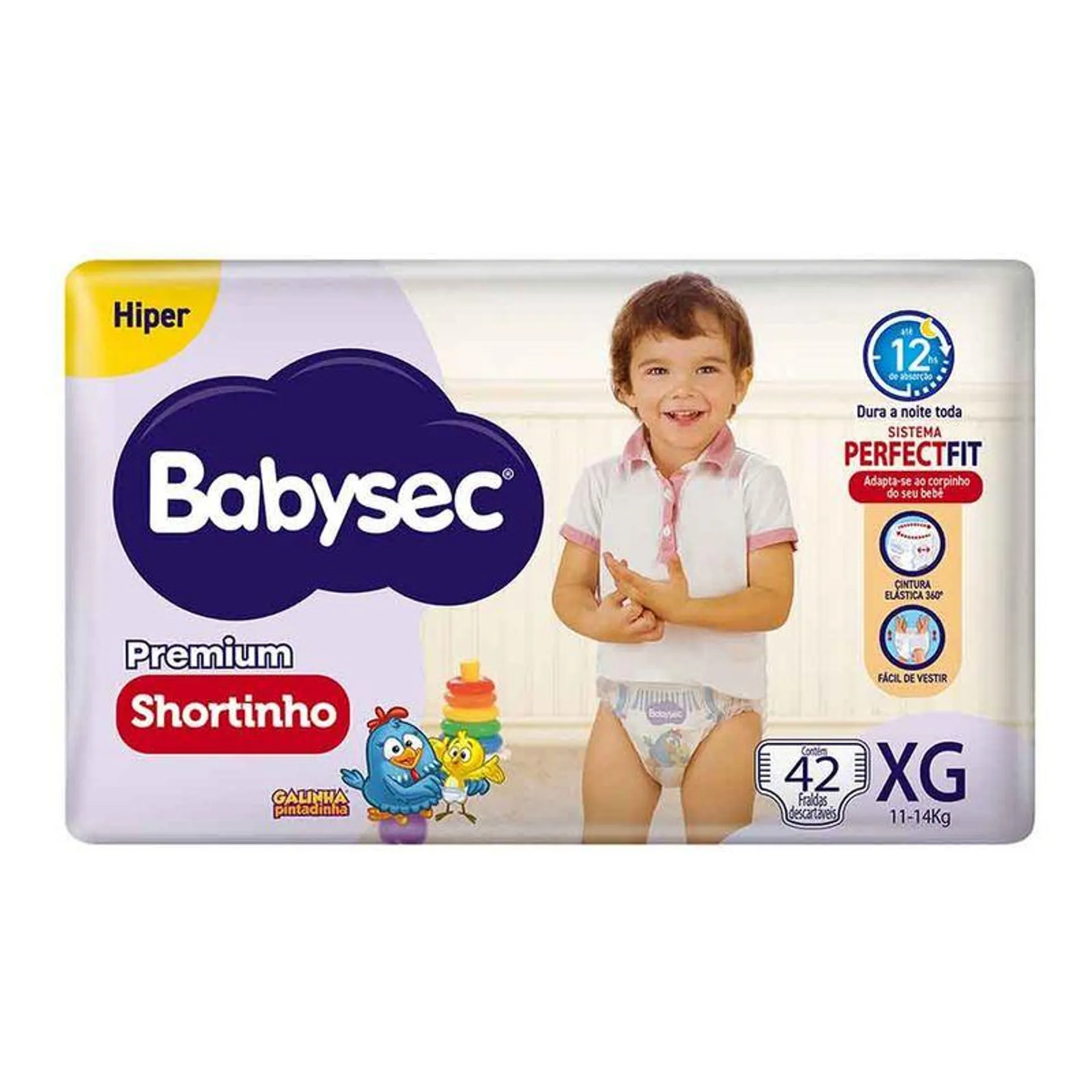 SHORTINHO BABYSEC HIPER TM: XG 42 UNID