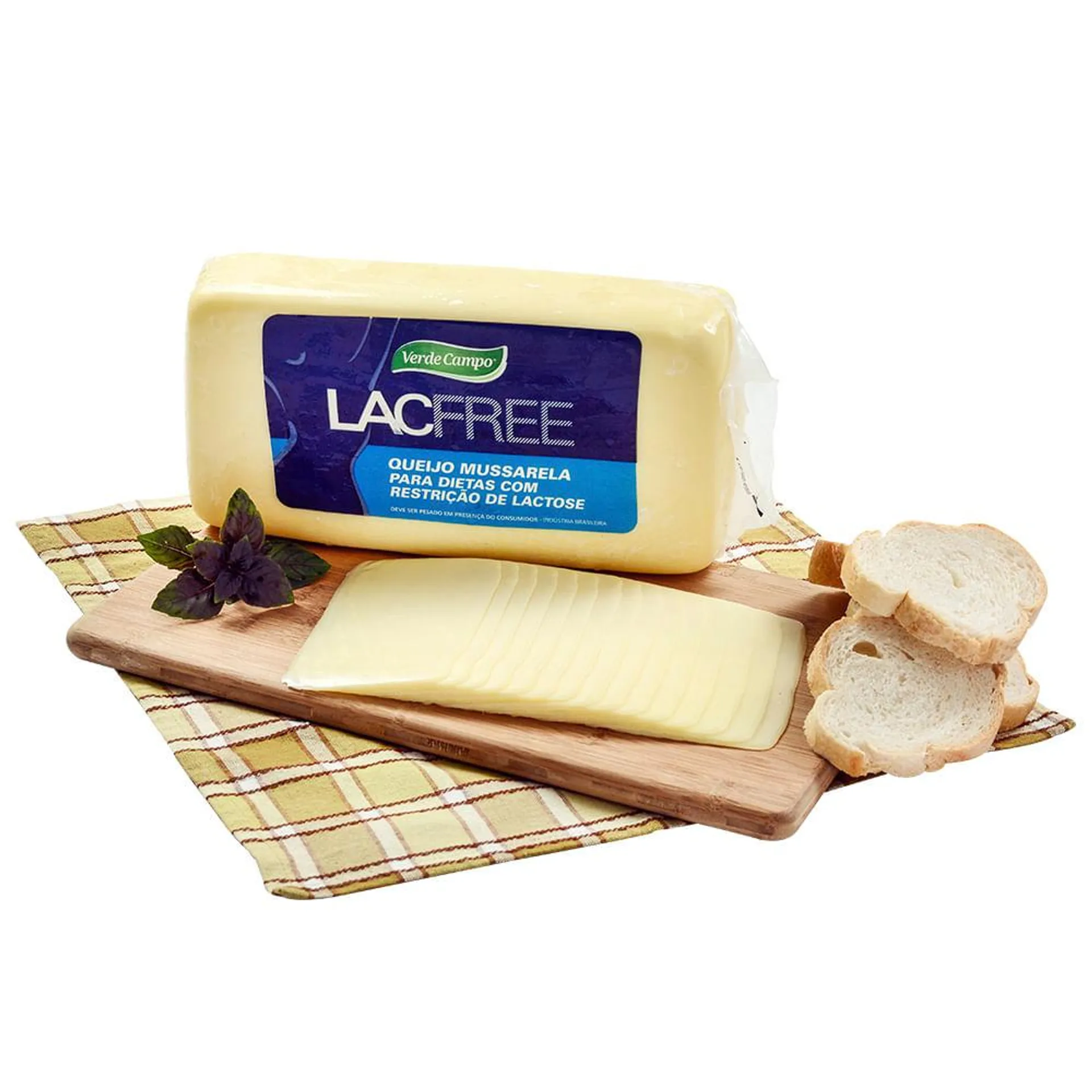 Queijo Muçarela Lacfree Verde Campo Fatiado Kg