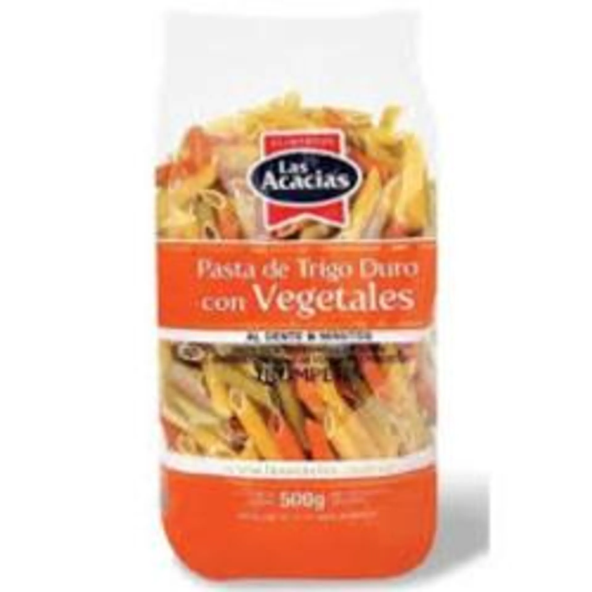 Massa Alimenticia Las Acacias Grano Duro Com Vegetais Penne 400g