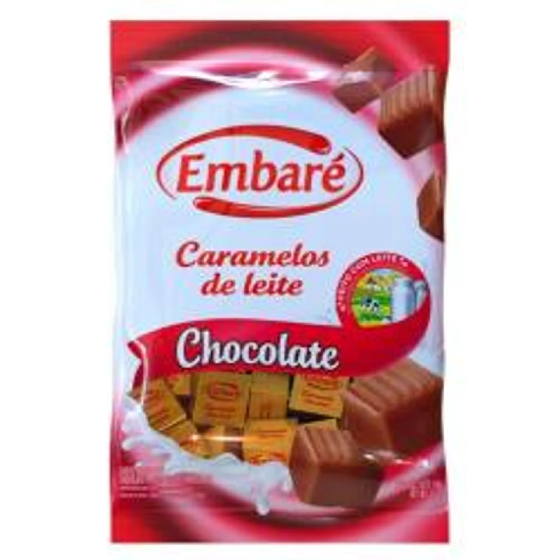 Bala Caramelos Embaré Sabor Chocolate 150g