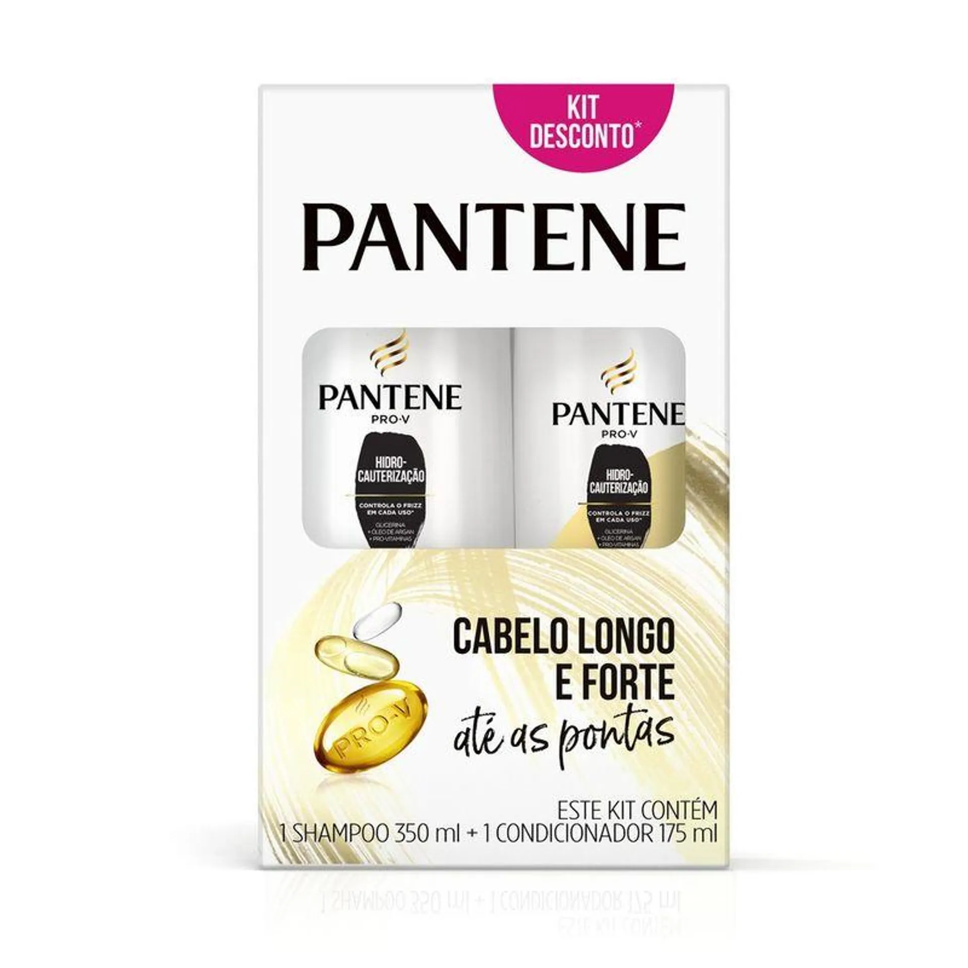 Kit Shampoo Pantene Hidrocauteri 350mL + Condicionador 175mL