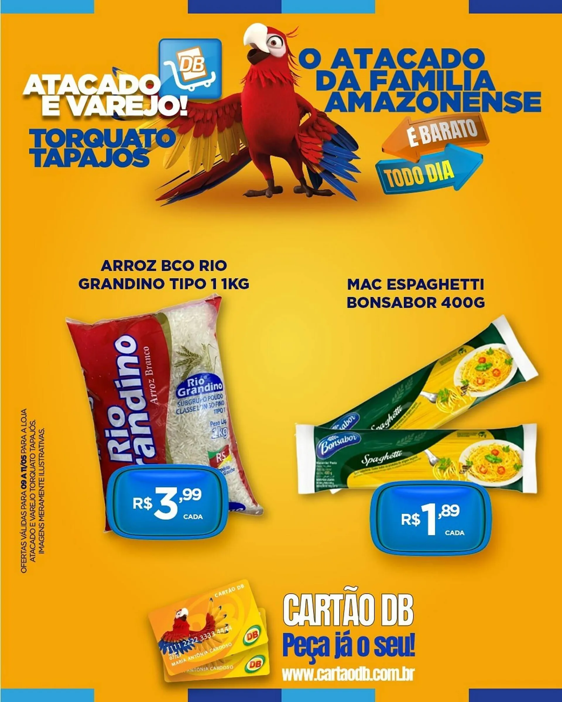 Encarte de Catálogo DB Supermercados 9 de maio até 11 de maio 2025 - Pagina 1