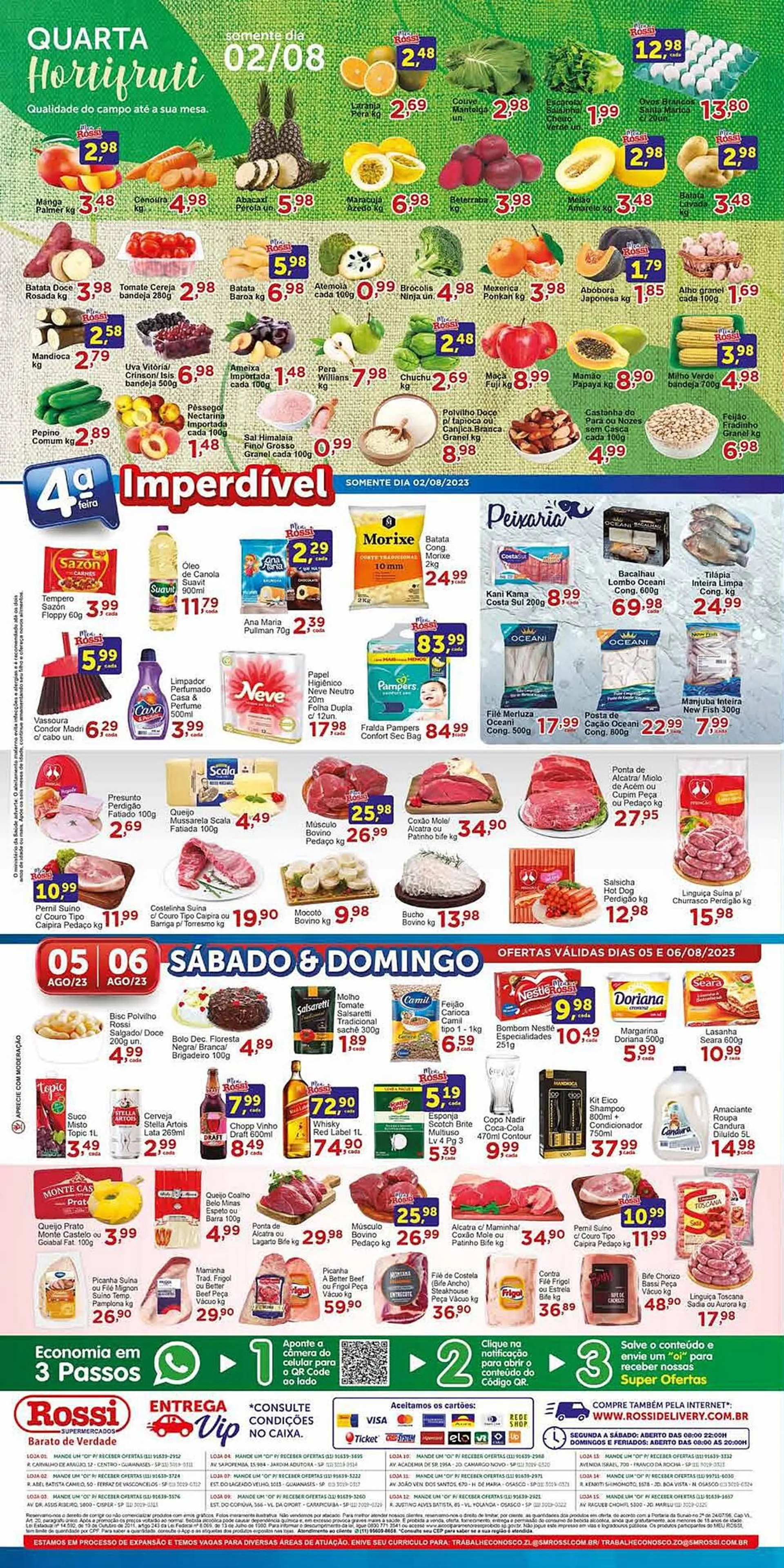Encarte de Catálogo Rossi Supermercado 2 de agosto até 8 de agosto 2023 - Pagina 4