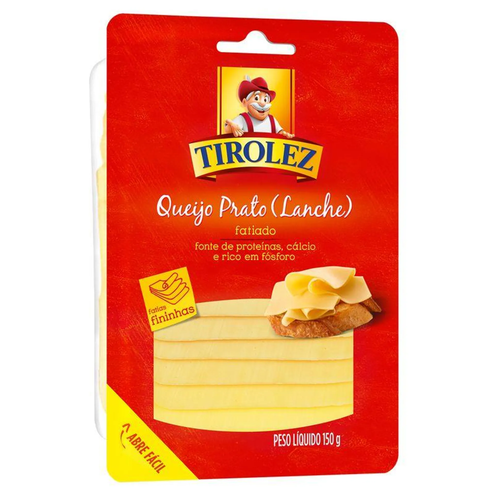 Queijo Prato Tirolez 150g Fatiado