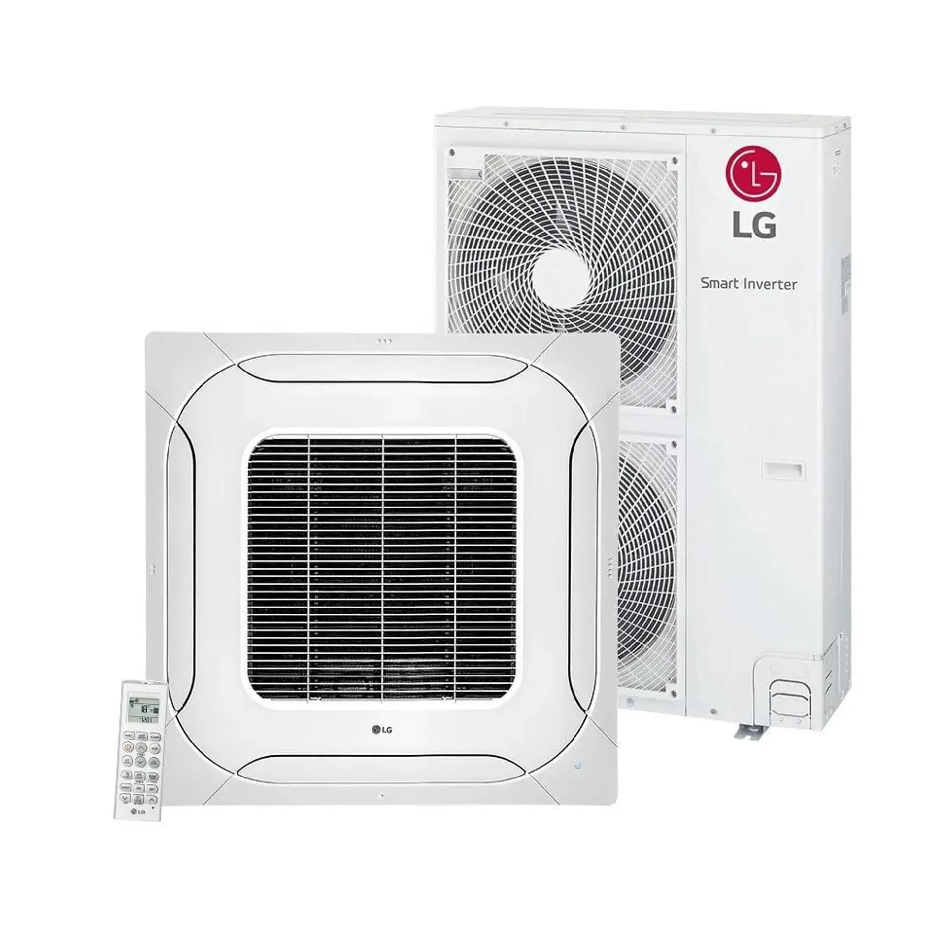 Ar Condicionado Split Cassete 4 Vias Inverter LG 50000 BTU/h Quente e Frio Monofásico ATNW60GMLP1.ANWZBR1 – 220 Volts