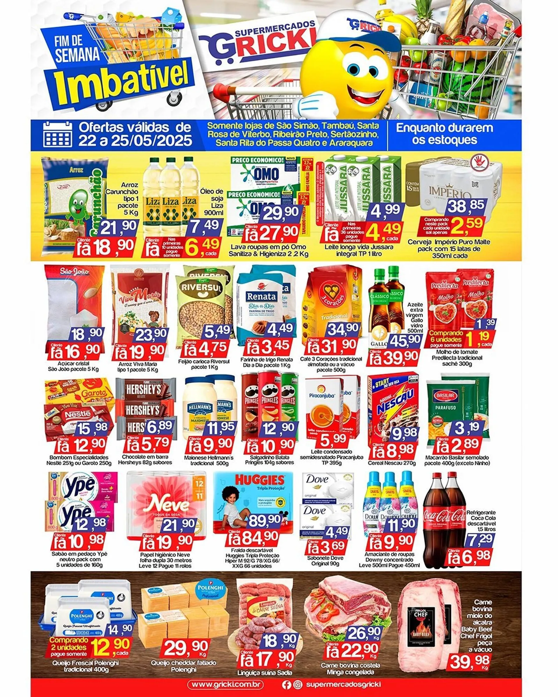 Encarte de Catálogo Supermercados Gricki 21 de maio até 25 de maio 2025 - Pagina 1