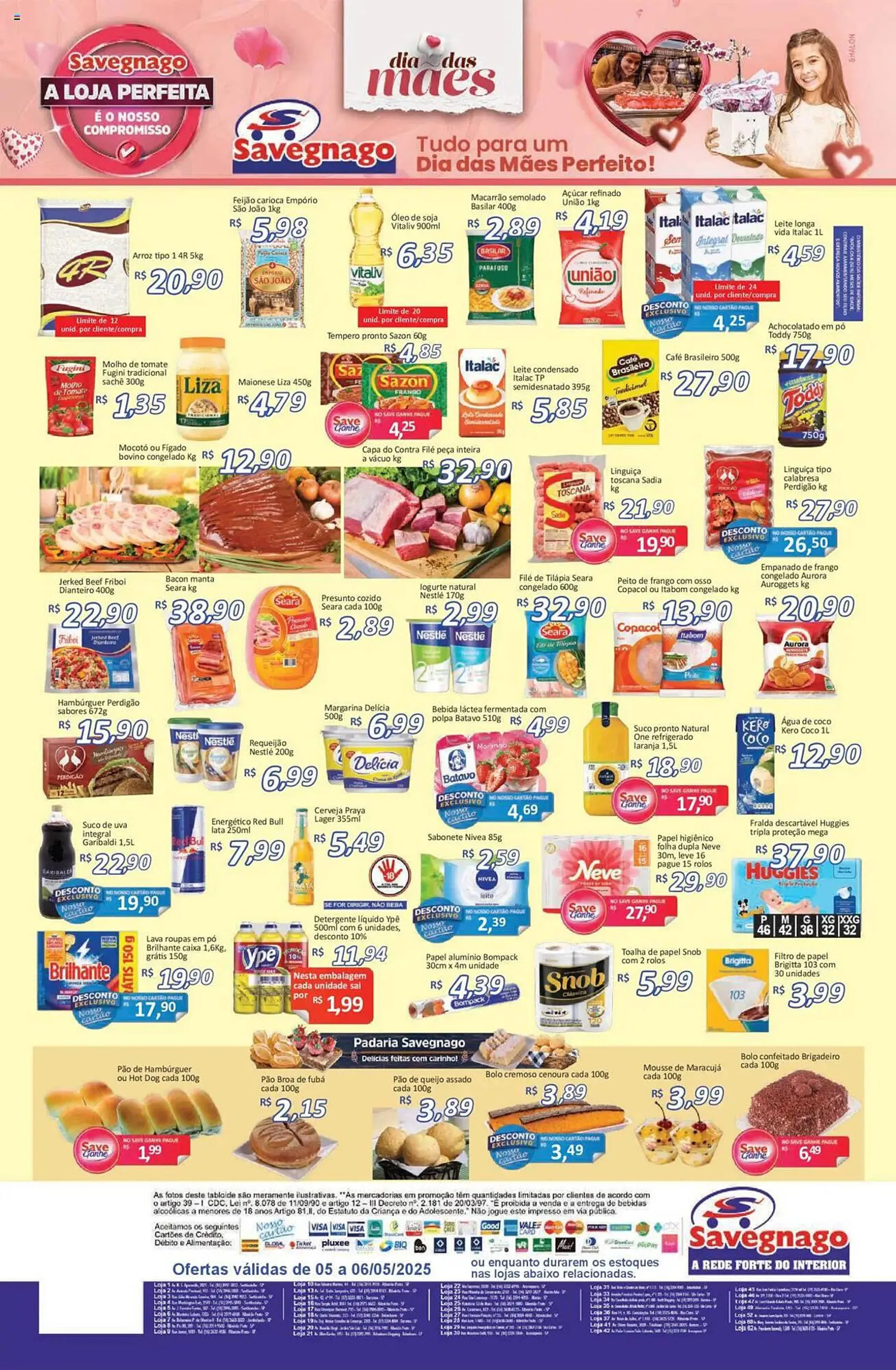 Encarte de Catálogo Supermercados Savegnago 5 de maio até 6 de maio 2025 - Pagina 2