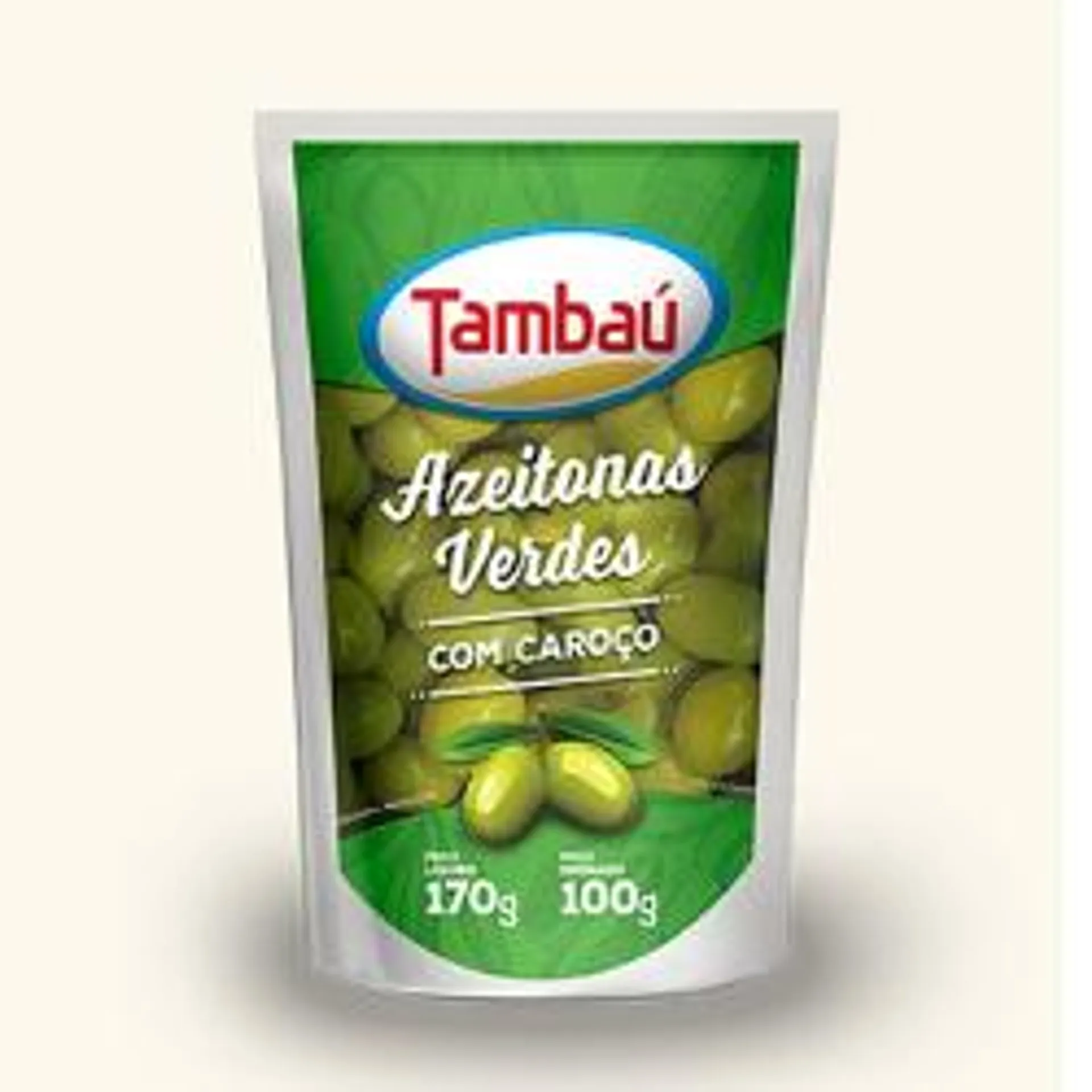 Azeitona Verde Com Caroco Tambau Sache 100g