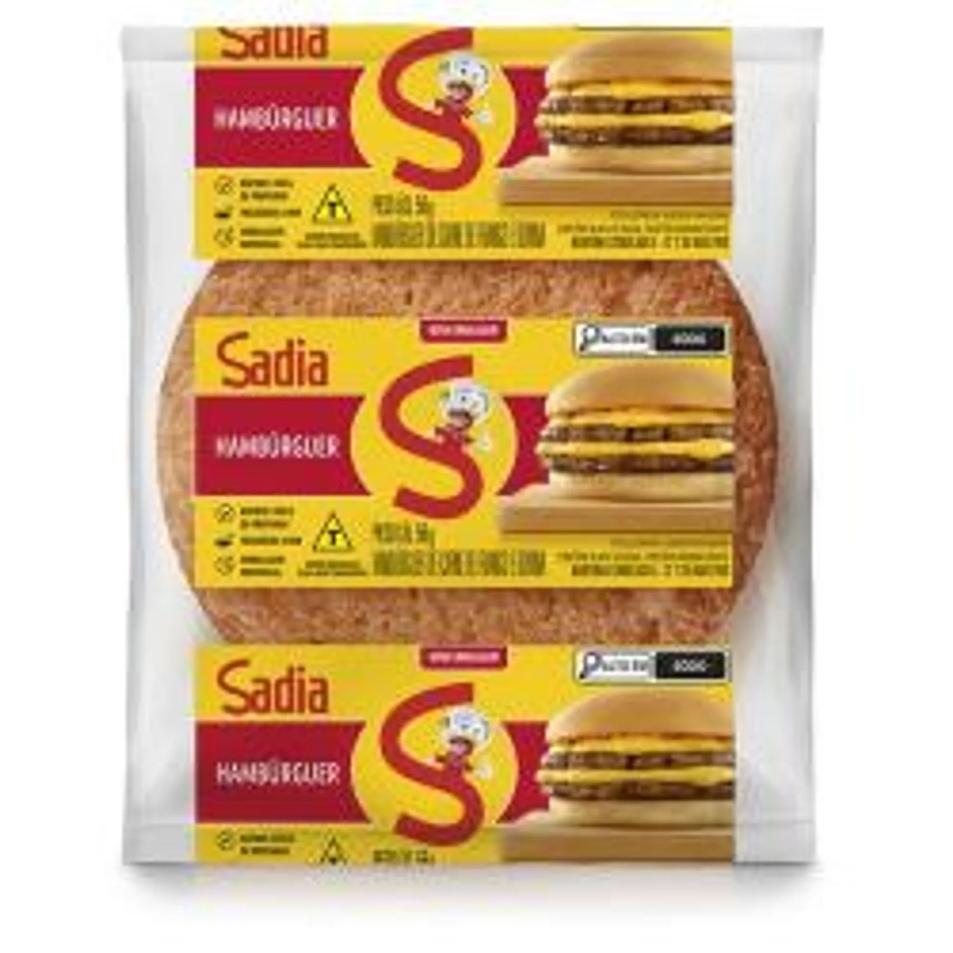 Hambúrguer de Carne de Frango e Bovina Sadia Pacote 56g