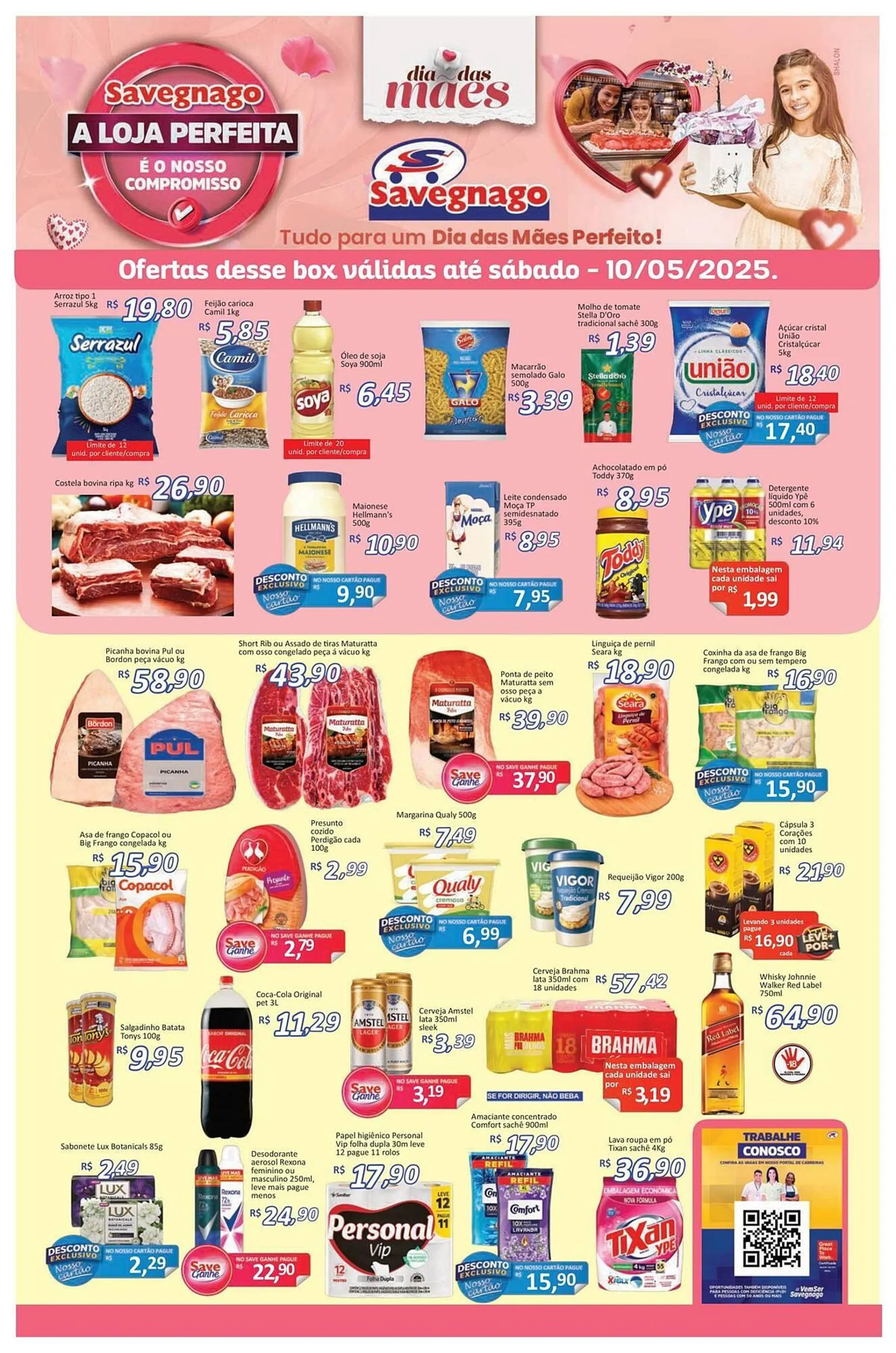 Encarte de Catálogo Supermercados Savegnago 8 de maio até 10 de maio 2025 - Pagina 1